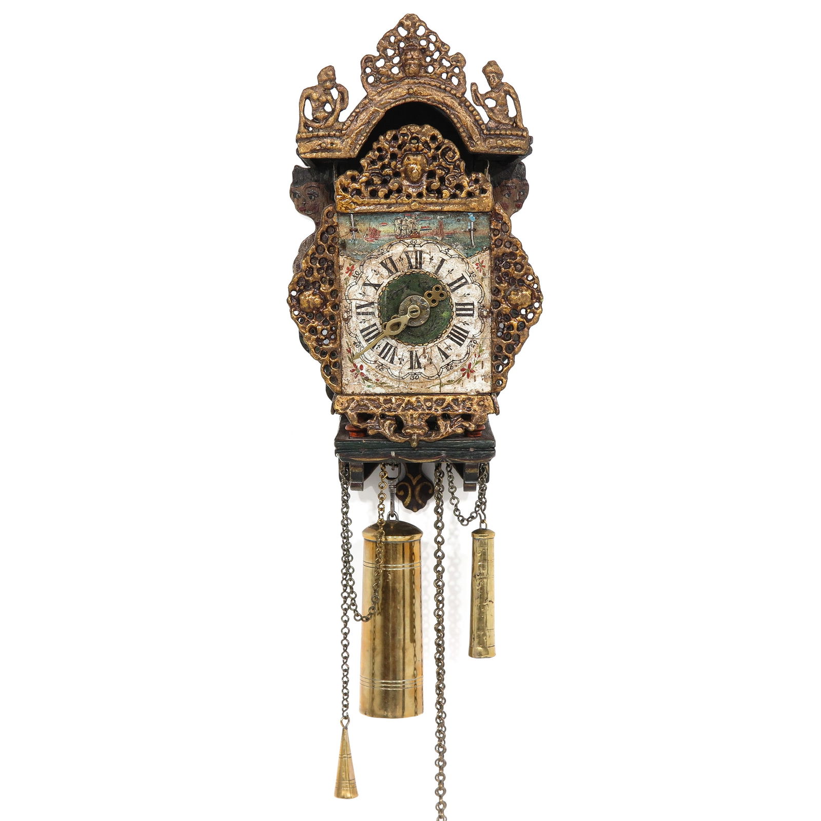 A 19th Century Dutch Wall Clock or Stoelklok (1 of 7)