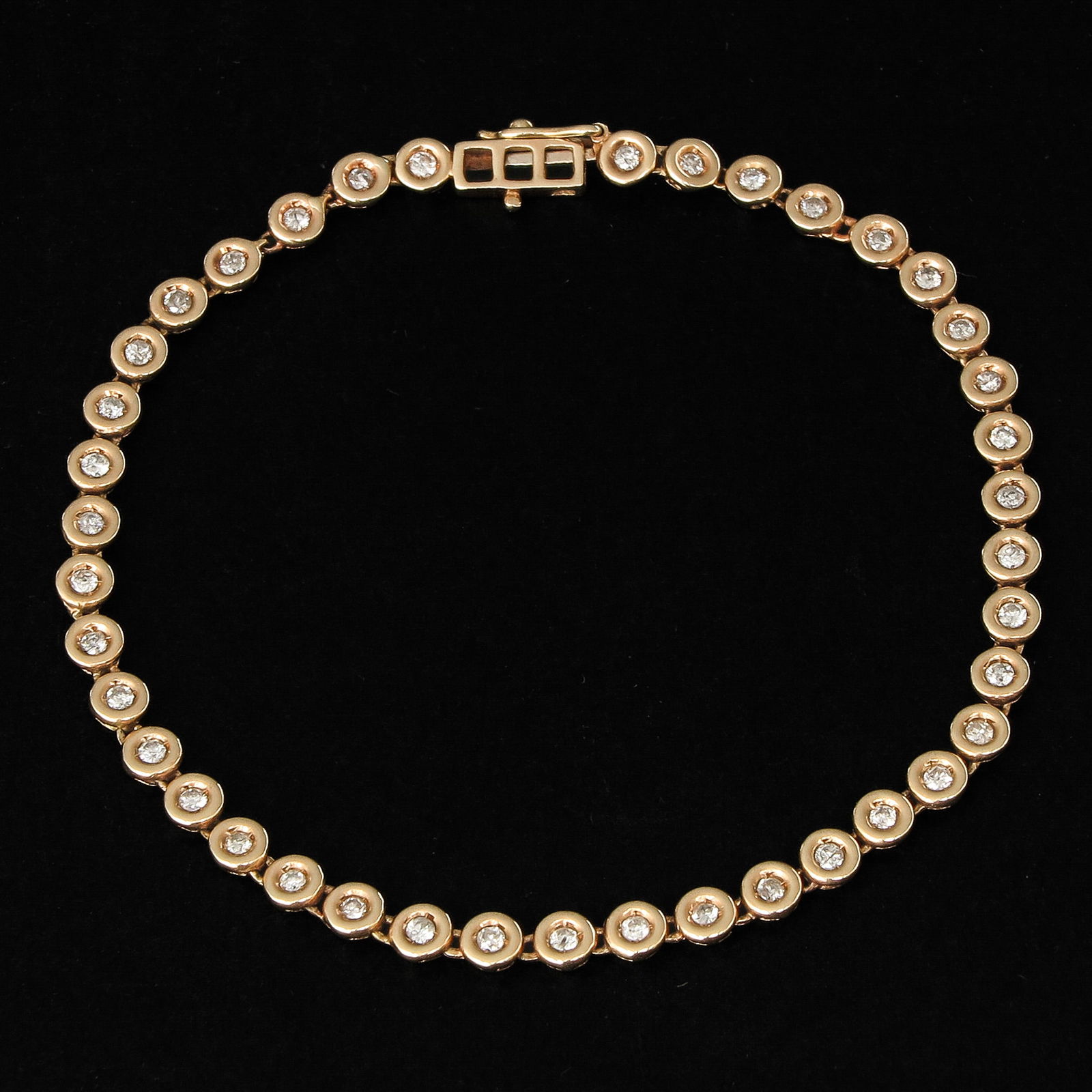 A 14KG Diamond Tennis Bracelet (1 of 4)