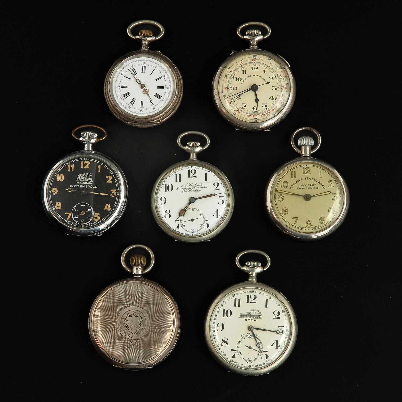 A Collection of 7 Pocket Watches (1 of 10)
