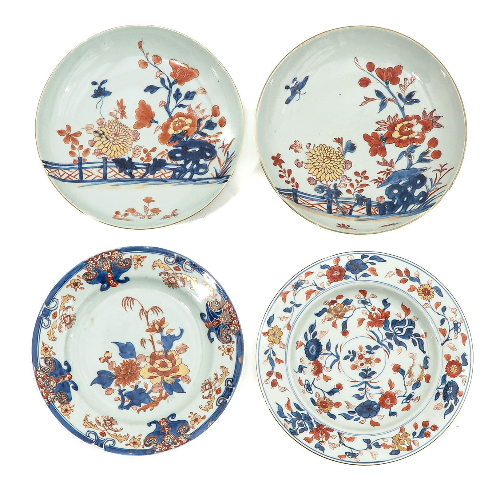 A Collection of 4 Imari Plates (1 of 10)