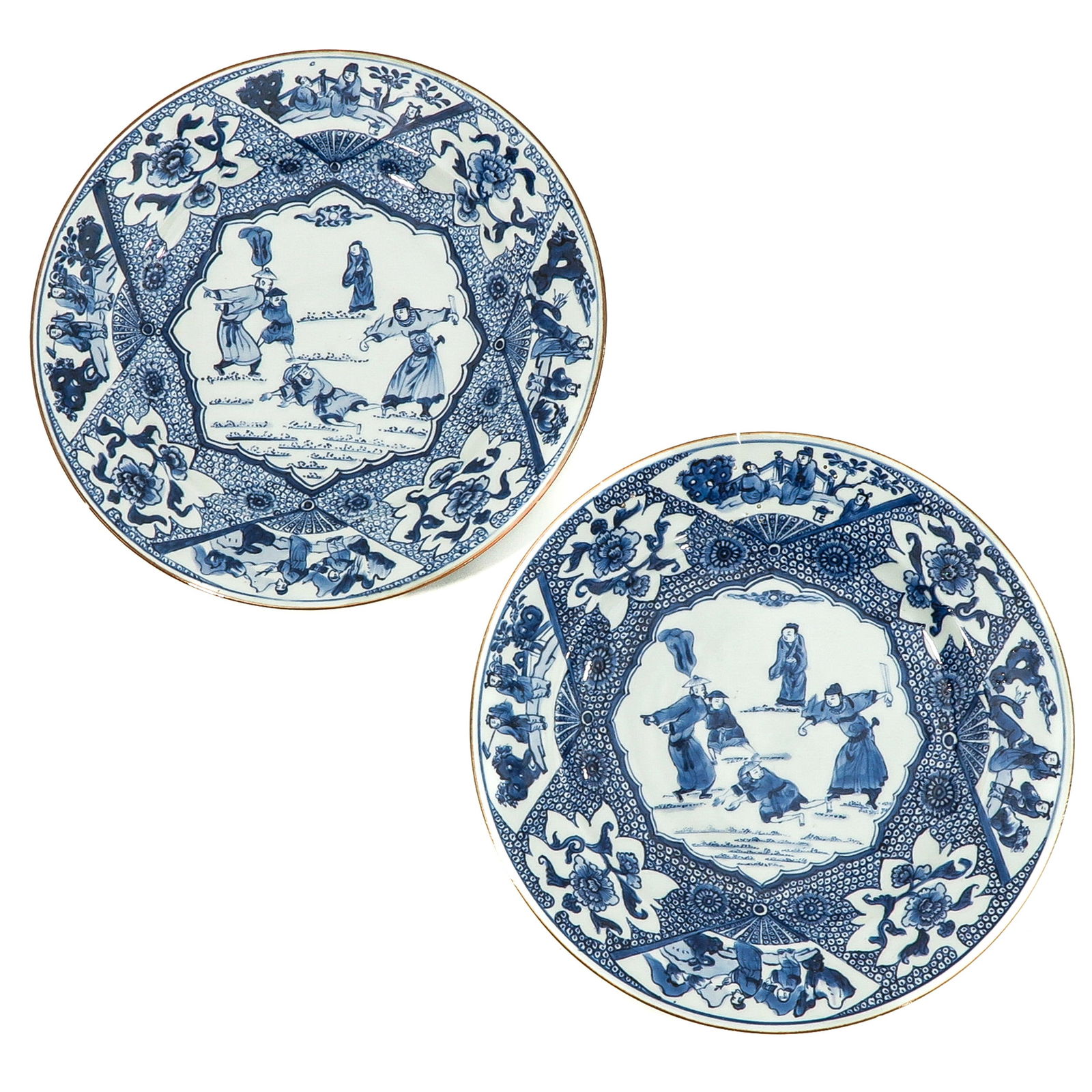 A Pair of Blue and White Plates (1 of 9)