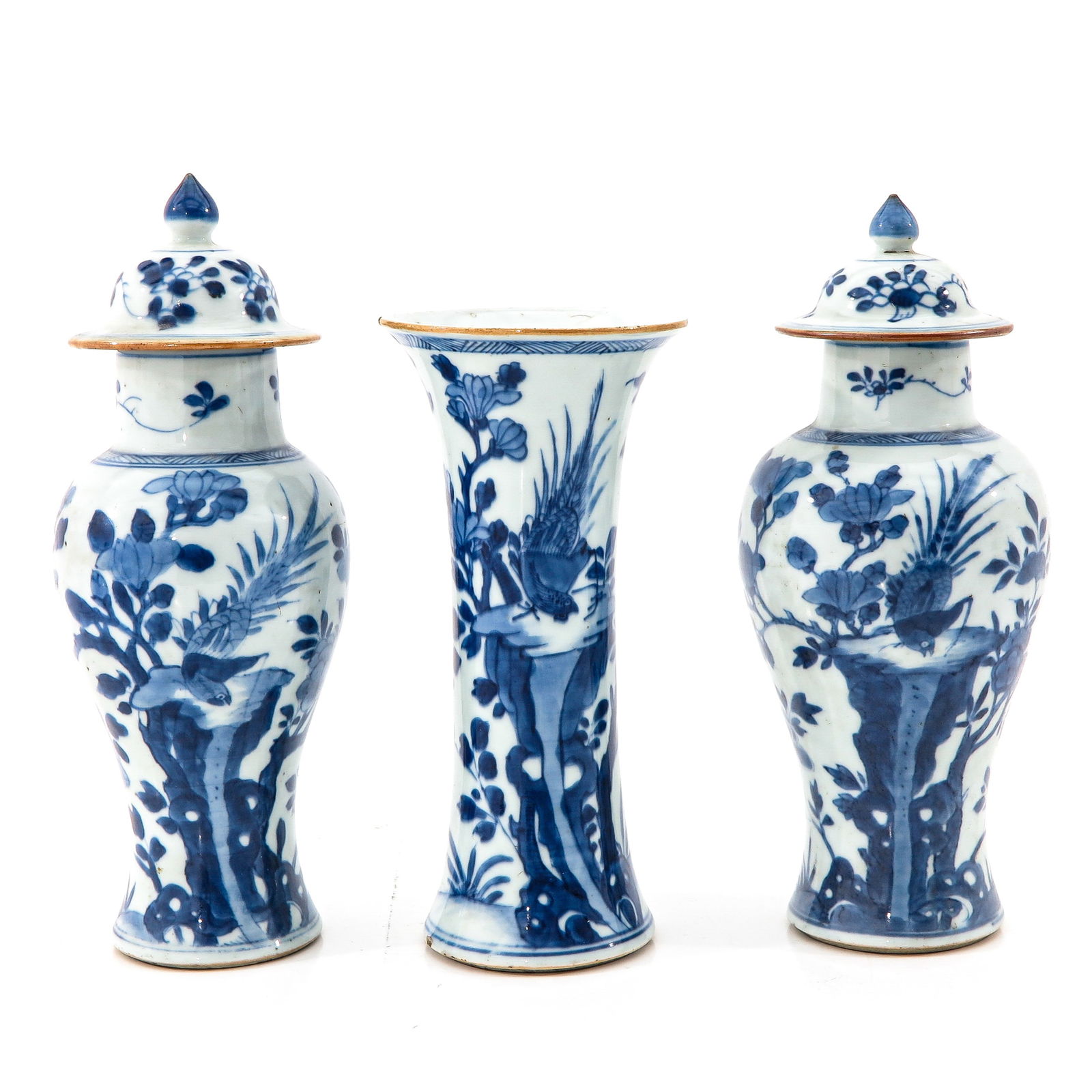 A Collection of 3 Garniture Vases (1 of 10)
