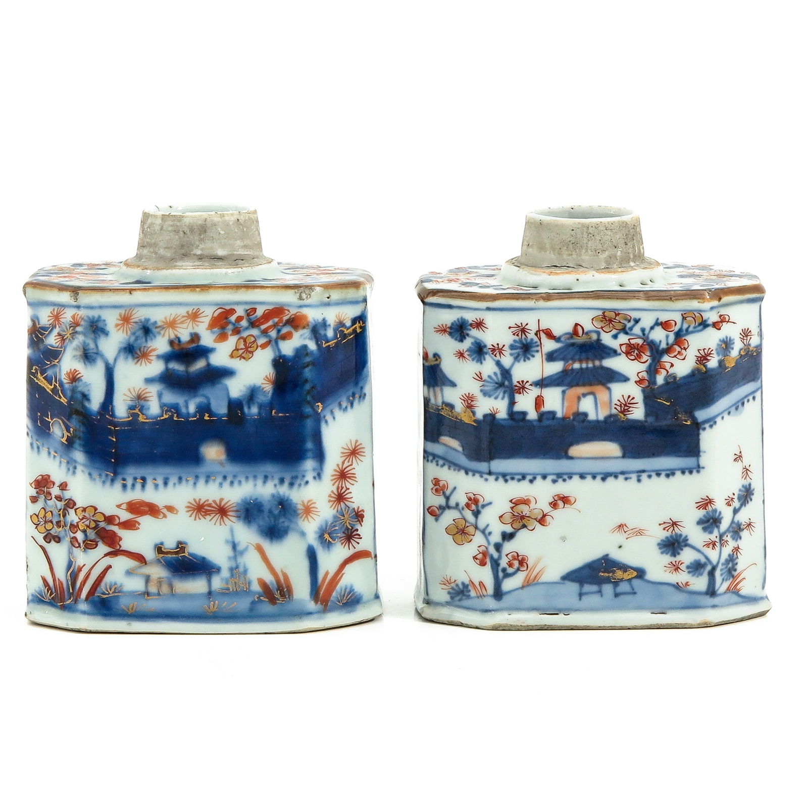 A Pair of Imari Tea Boxes (1 of 9)
