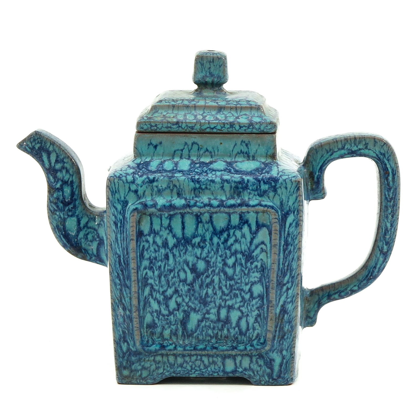 A Robins Egg Decor Square Teapot (1 of 10)