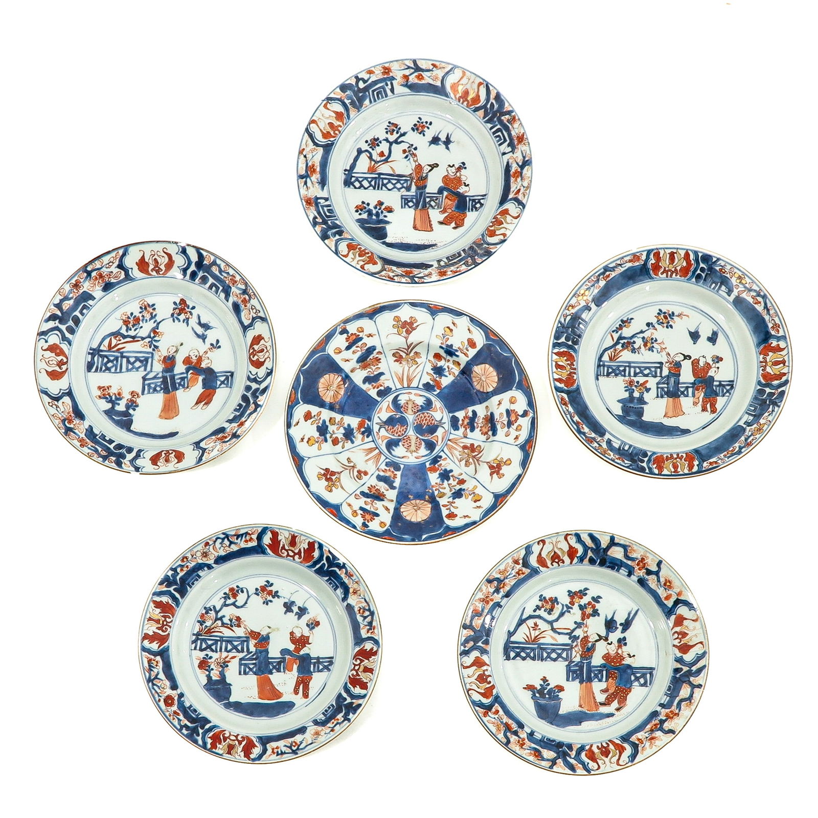 A Collection of 6 Imari Plates (1 of 10)