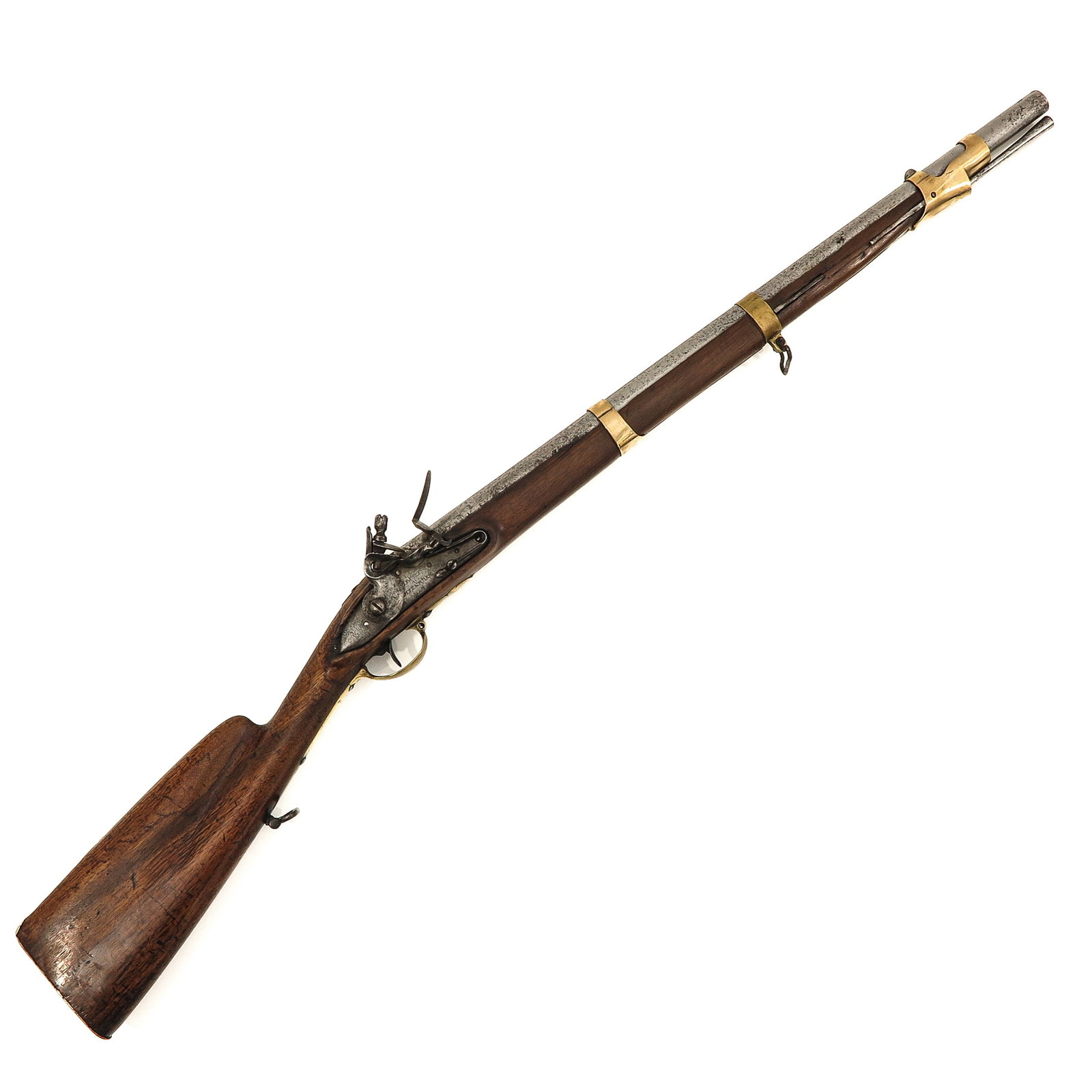 A Dutch Antique Rifle Libotte Amsterdam Circa 1795: Netherlands, flint, Libotte Amsterdam, ca. 1795, length 106 cm. This lot will not be shipped by the auction house.