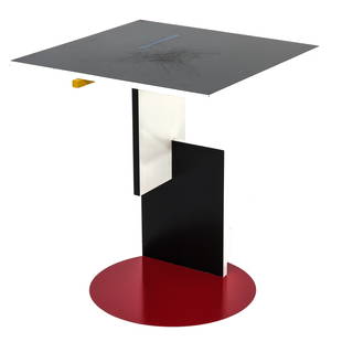 A Table Designed by Gerrit Rietveld: Manufactured by Cassina, Divan Table/Schroder table, 60 cm. tall.