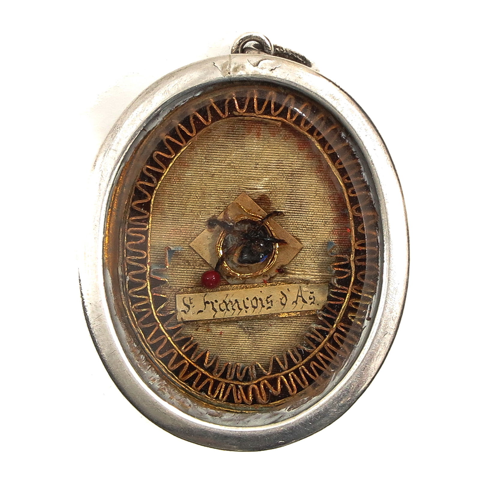 A Relic Holder with Relic from Saint Francis of Assisi (1 of 5)