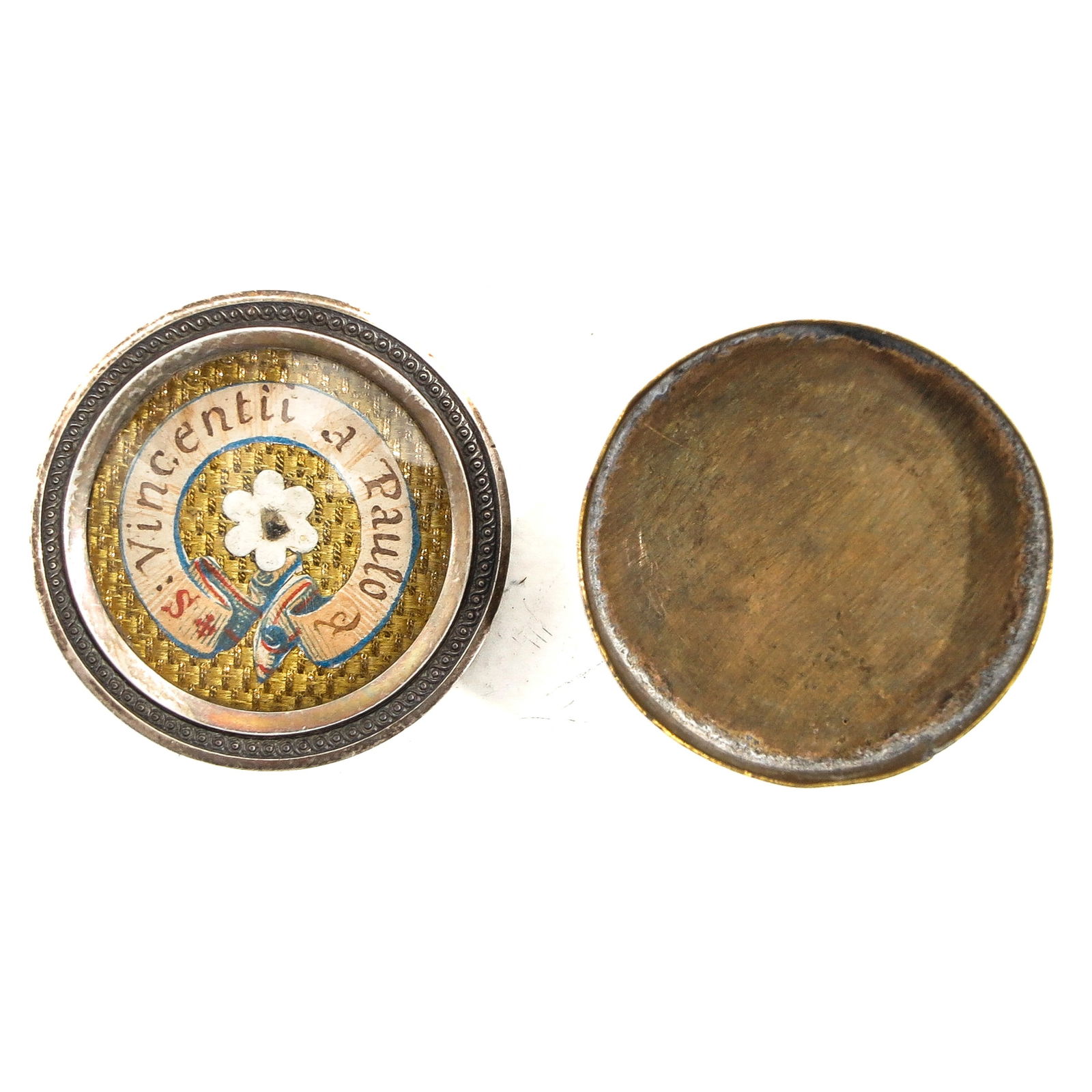 A Kiss Relic with Relic from Saint Vincent de Paul (1 of 2)