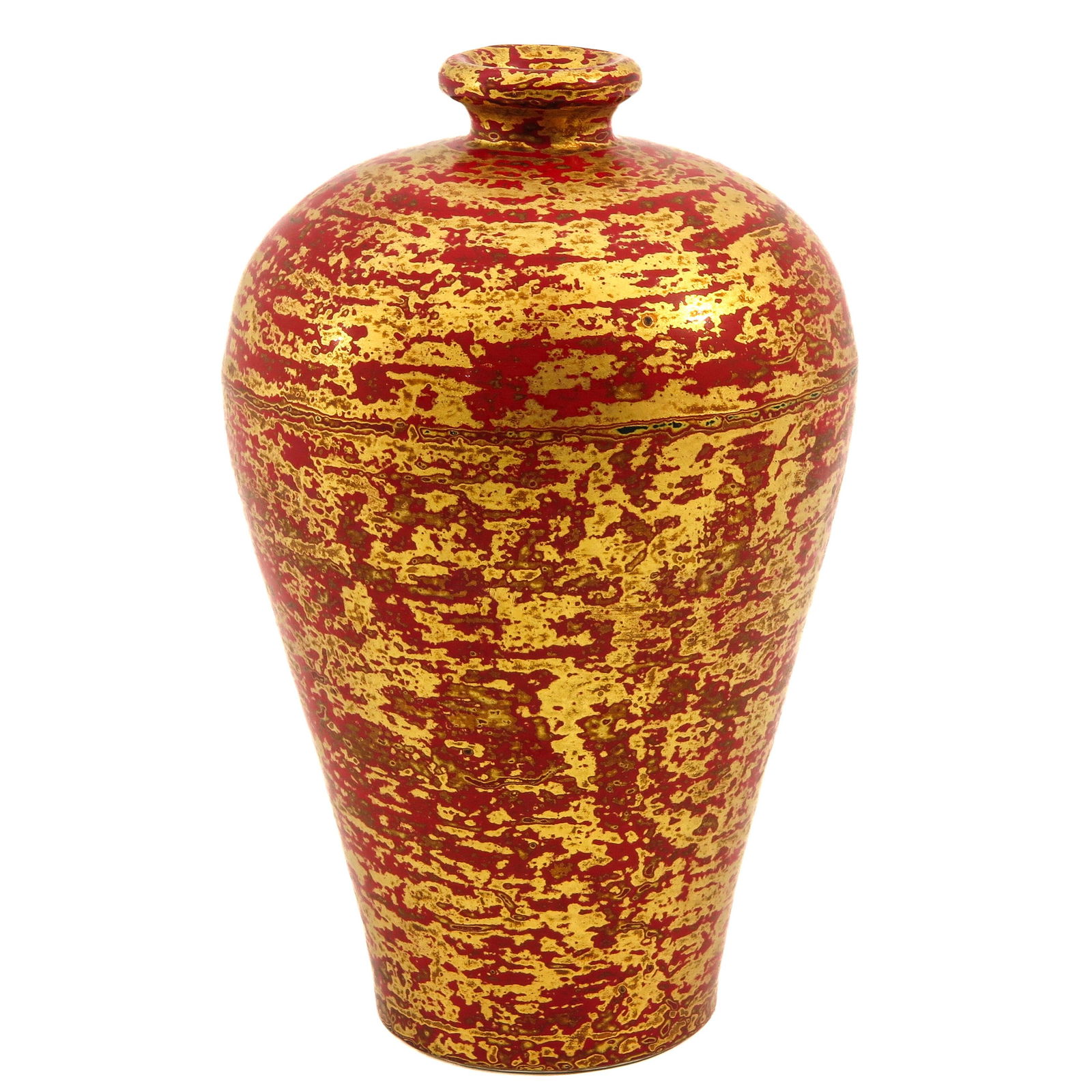 A Red and Gilt Decor Meiping Vase (1 of 9)