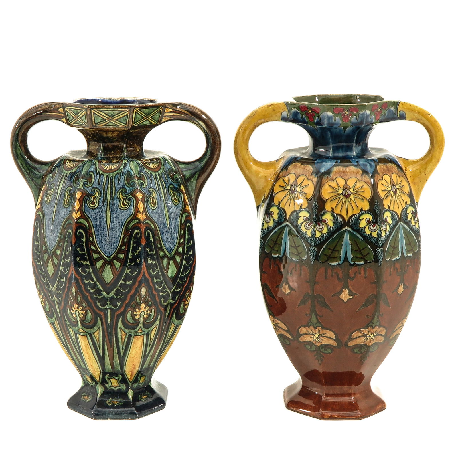 A Lot of 2 Rozenburg Vases (1 of 10)