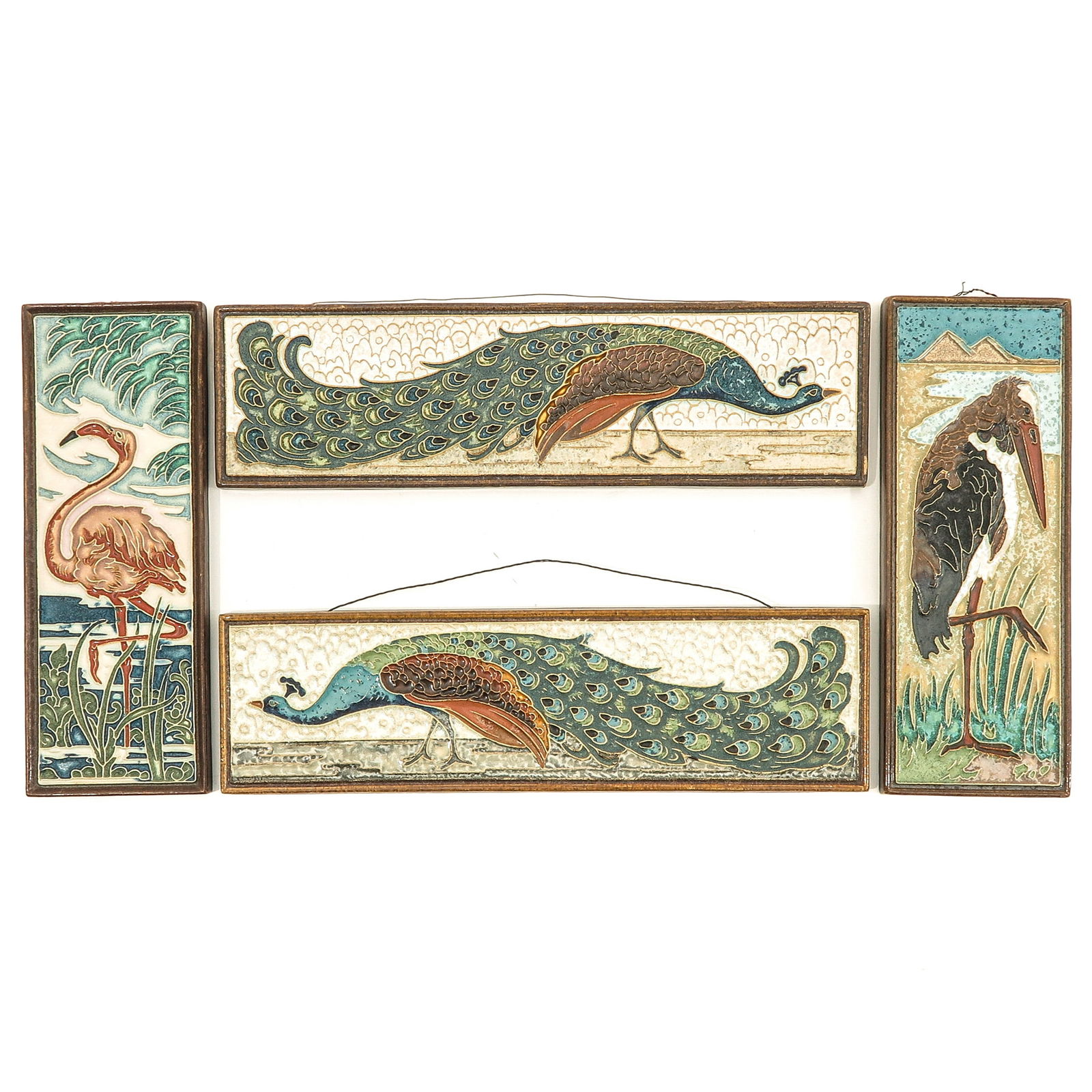 A Lot of 4 De Porceleyne Fles Tiles (1 of 10)