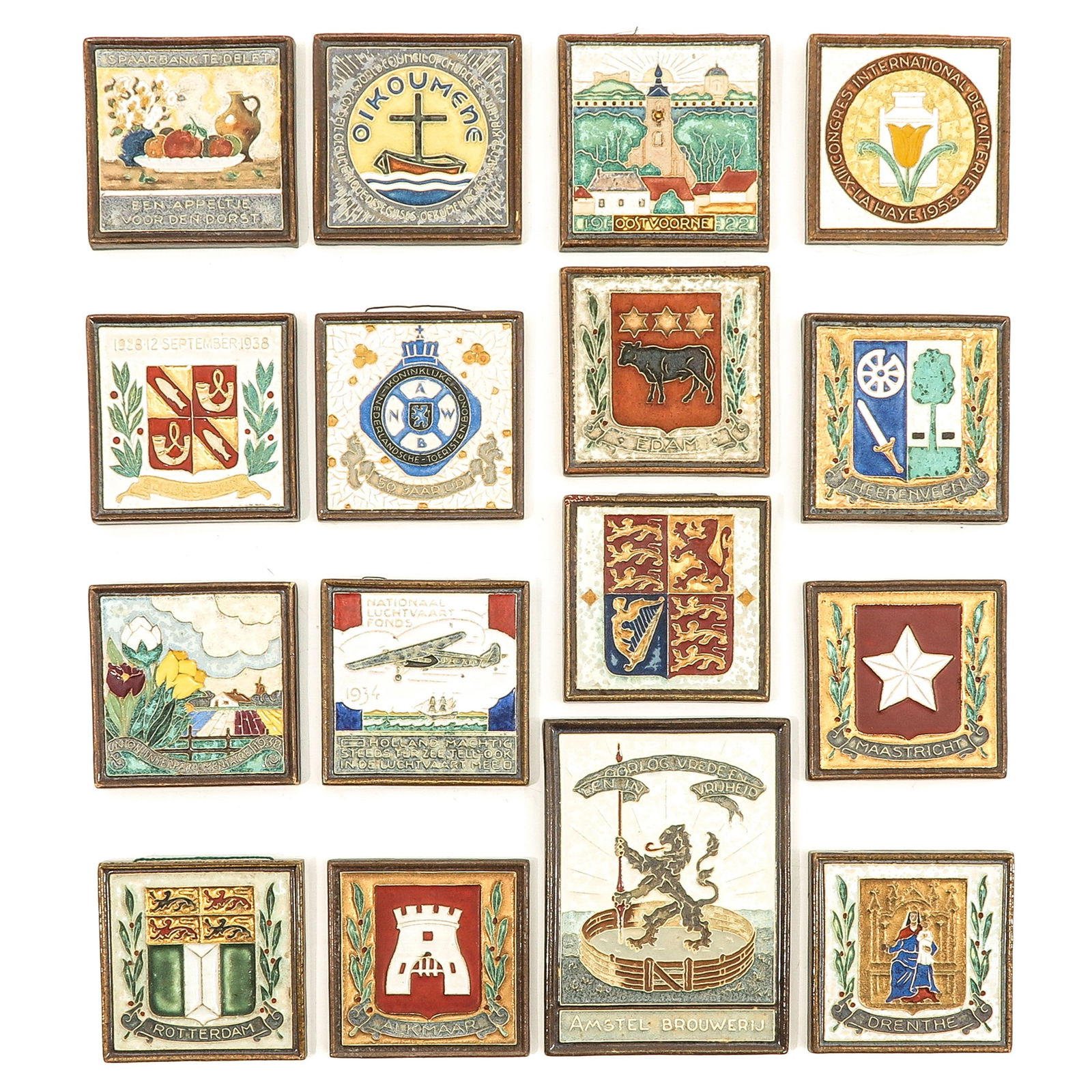A Lot of 16 De Porceleyne Fles Tiles (1 of 10)