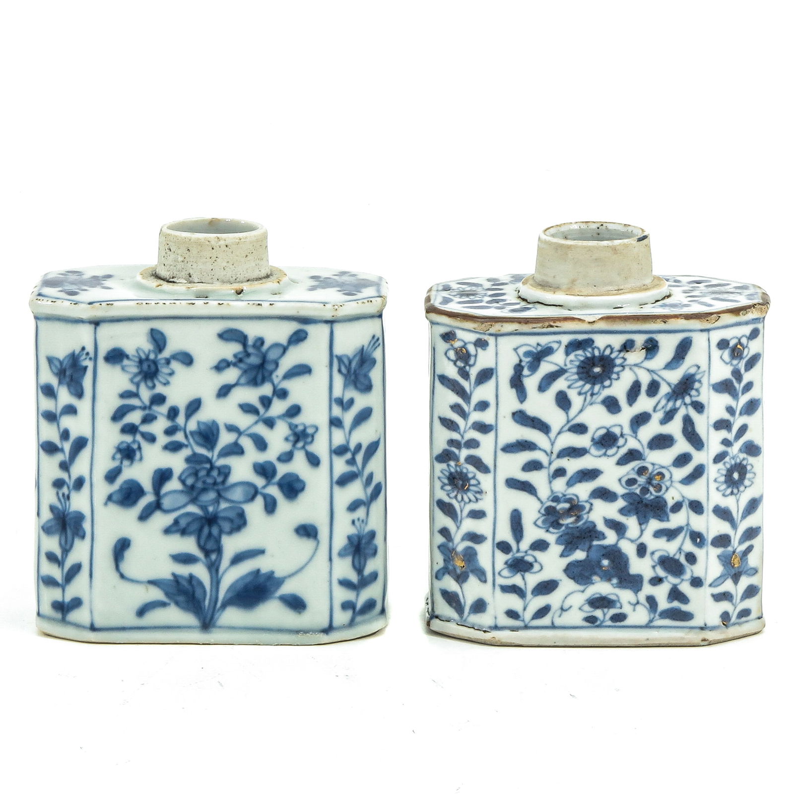 A Lot of 2 Blue and White Tea Boxes (1 of 10)
