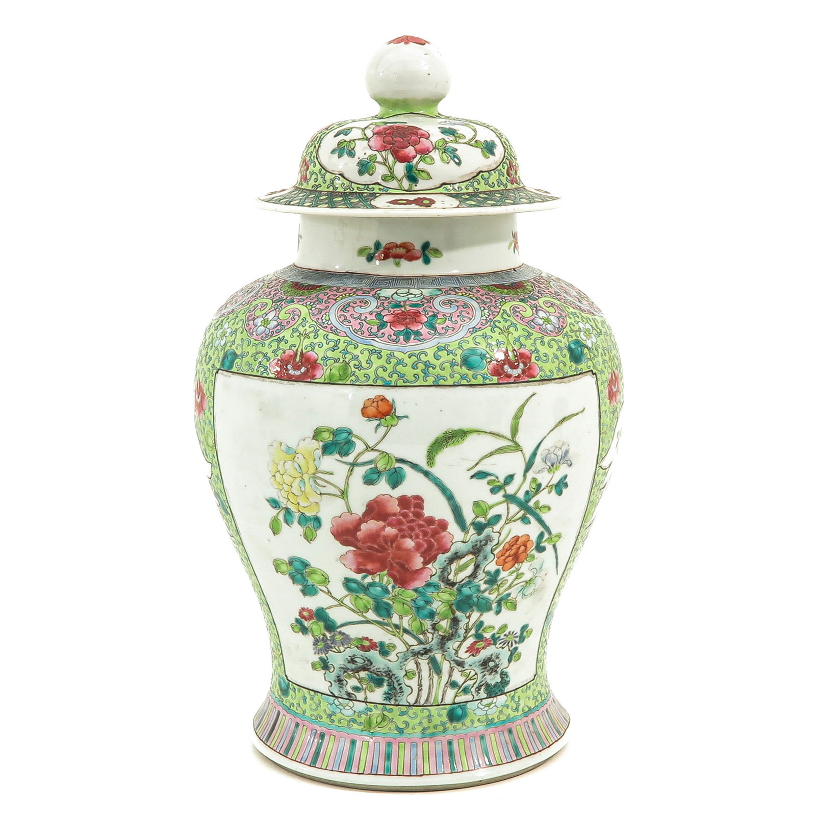 A Famille Rose Jar with Cover (1 of 9)