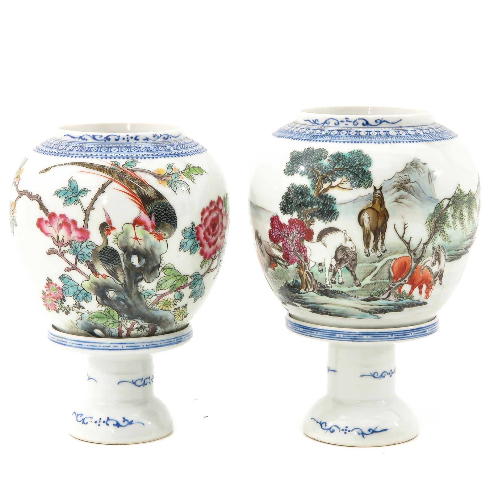 A Pair of Chinese Lanterns on Stands (1 of 9)