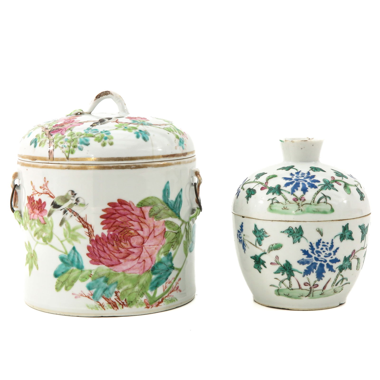 A Lot of 2 Jars with Covers (1 of 10)