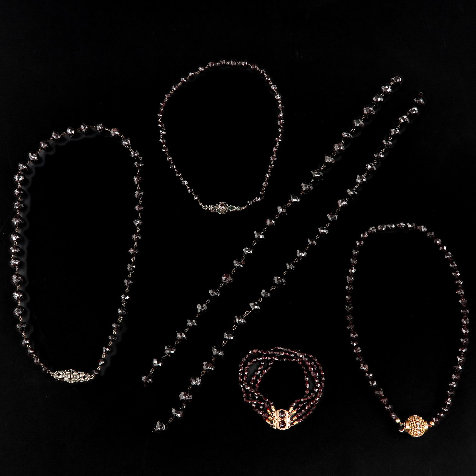 A Collection of Garnet Jewelry (1 of 10)
