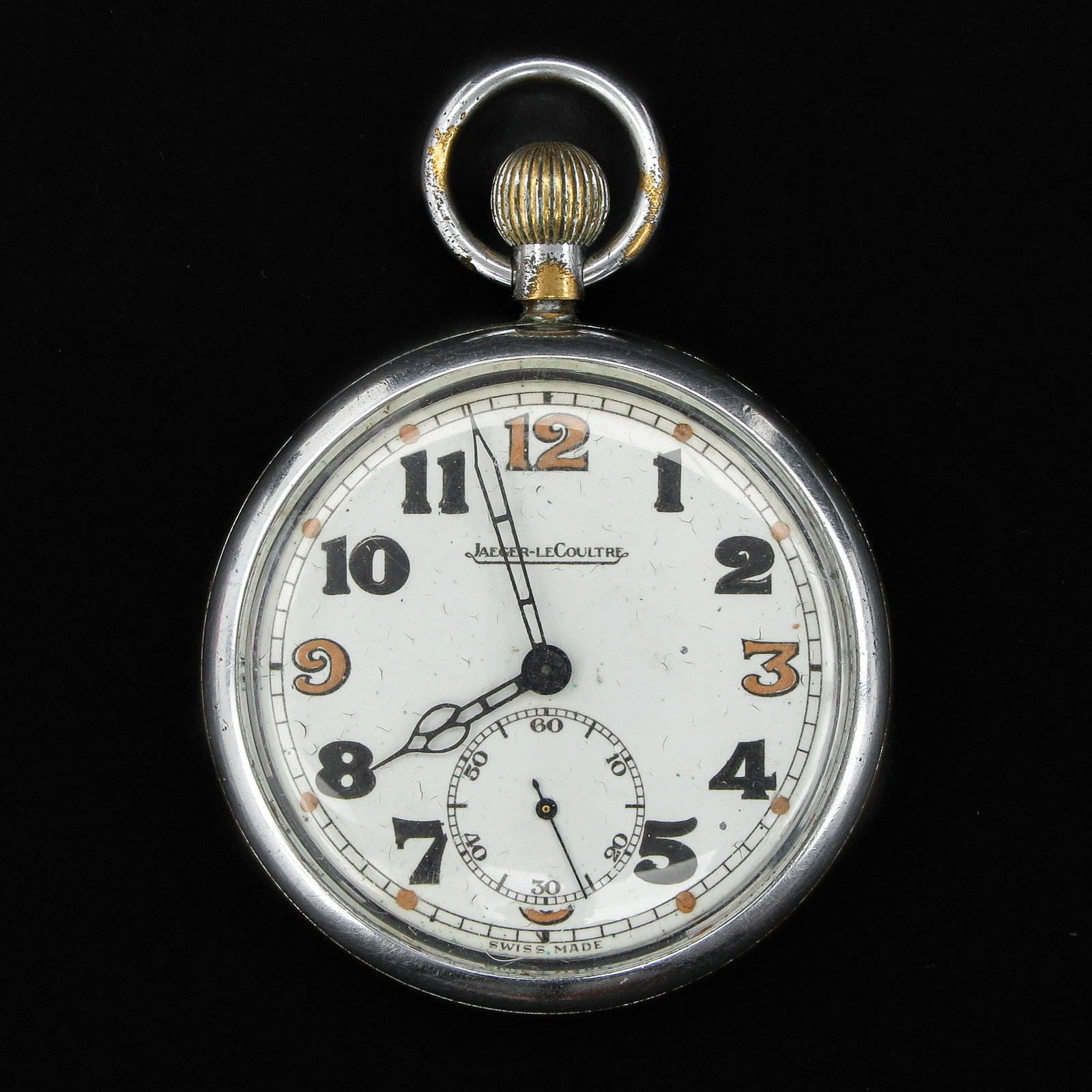 A Jaeger-LeCoultre Pocket Watch: Case diameter 51 mm.