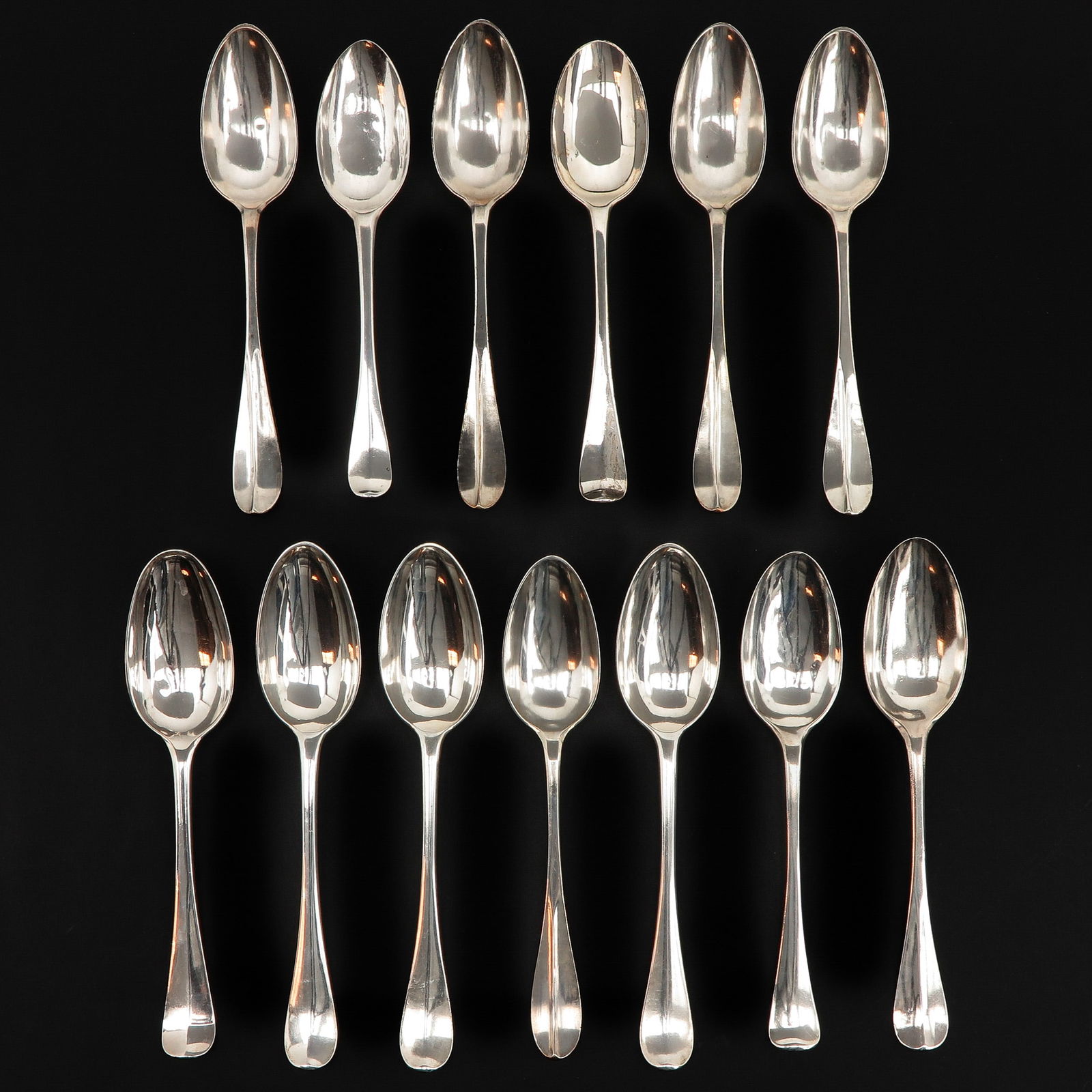 A Collection of 13 Silver Spoons (1 of 10)