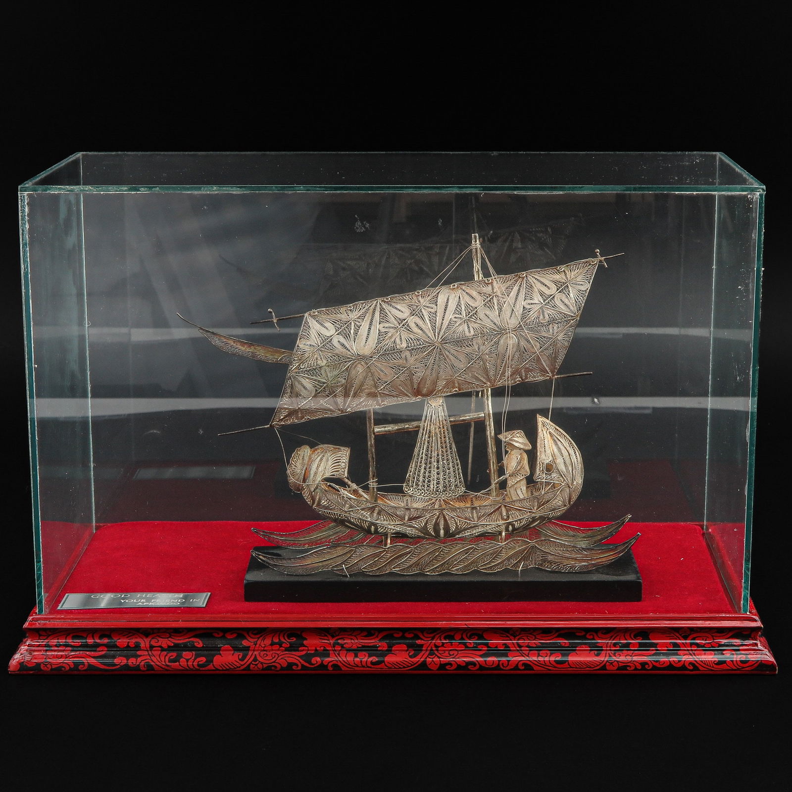 A Miniature Silver Sail Boat (1 of 10)