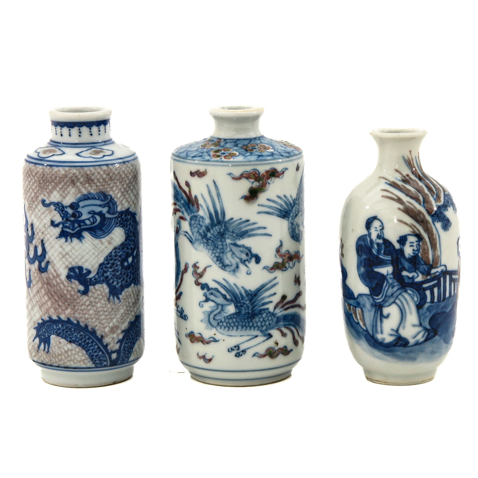 A Collection of 3 Snuff Bottles (1 of 10)