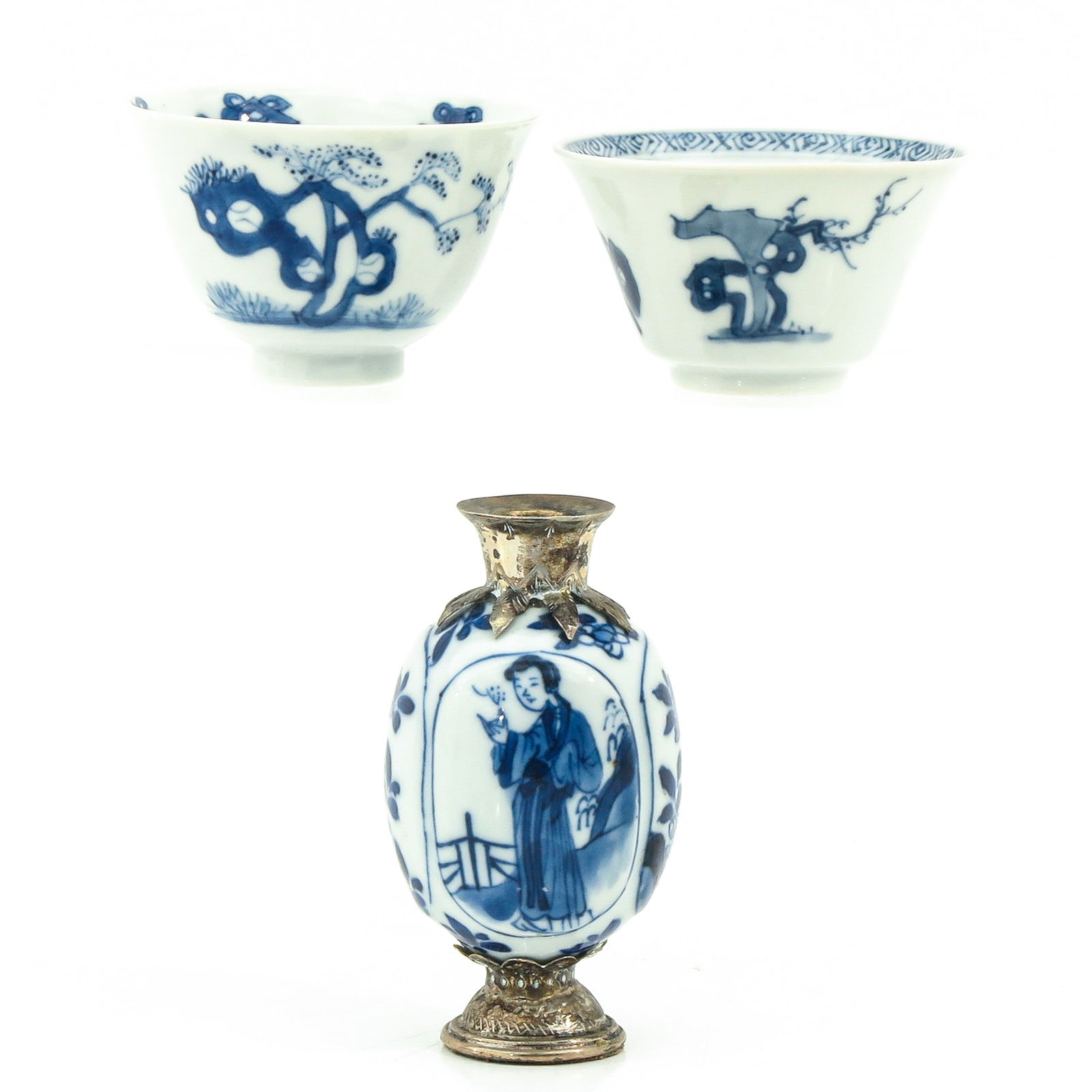 A Miniature Vase and 2 Small Cups (1 of 10)