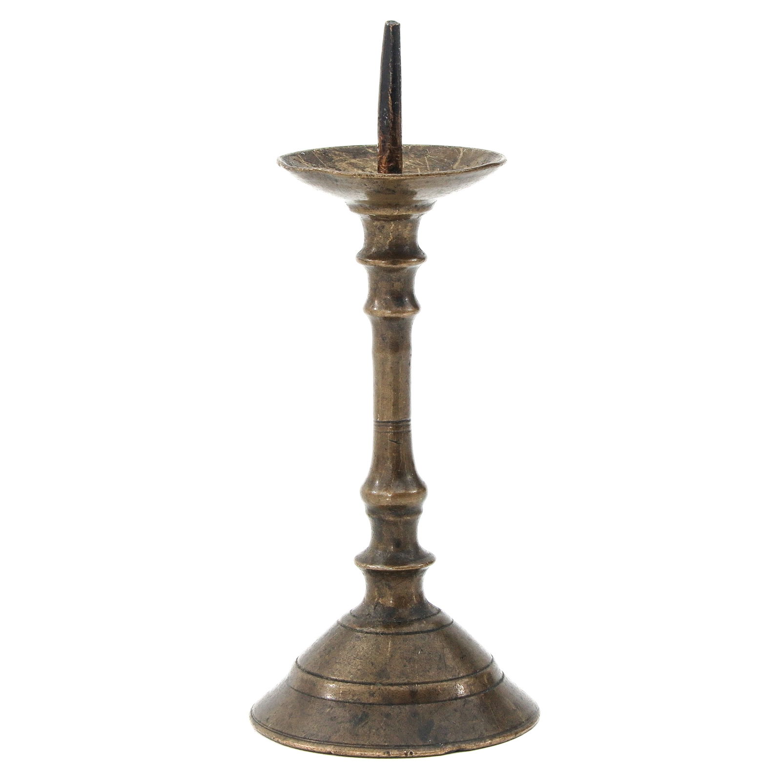 A Pen Candlestick: Miniature, Netherlands, 17th / 18th century, height 10 cm.