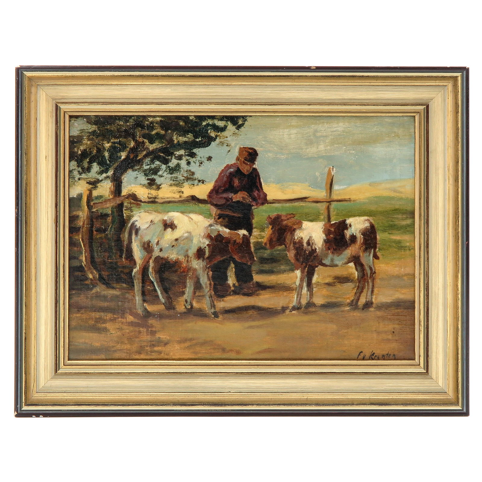 An Oil on Canvas Painting (1 of 5)