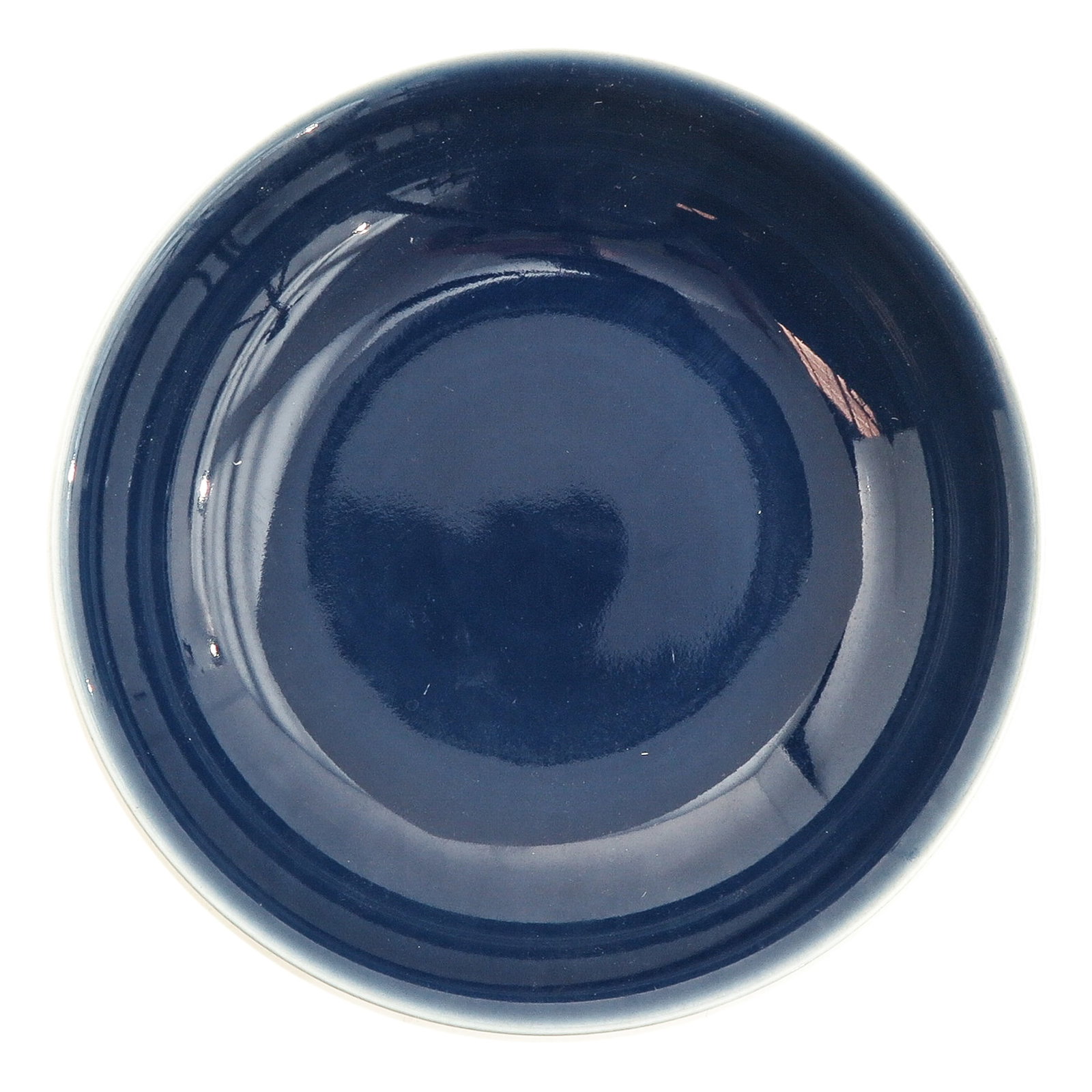 A Blue Glazed Glazed Bowl: On raised circular base, 19 cm. in diameter.