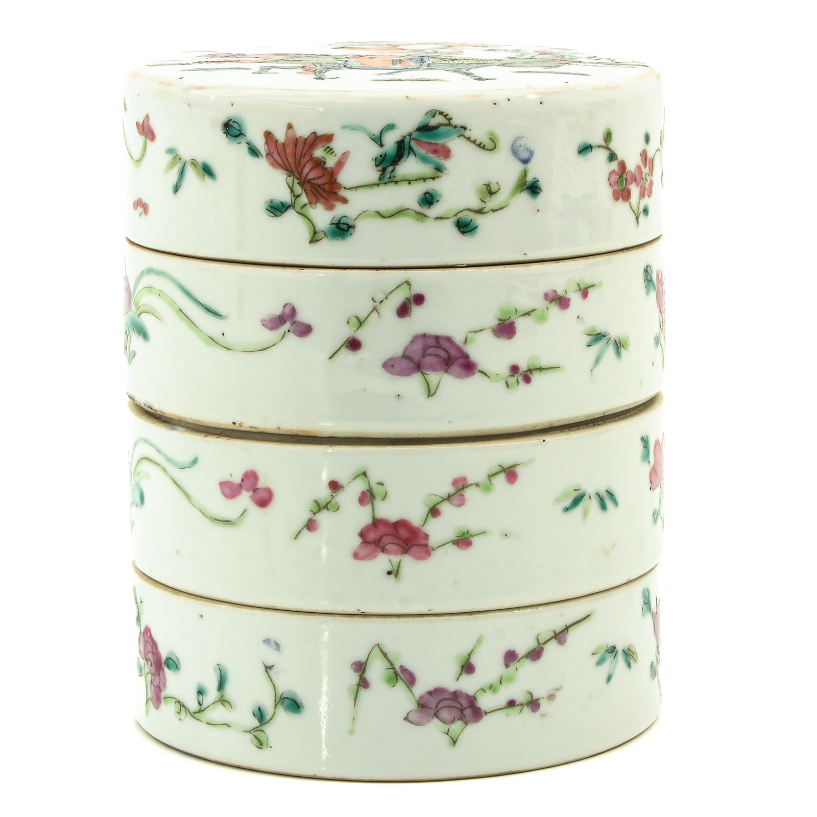 A Famille Rose Stacking Box (1 of 9)