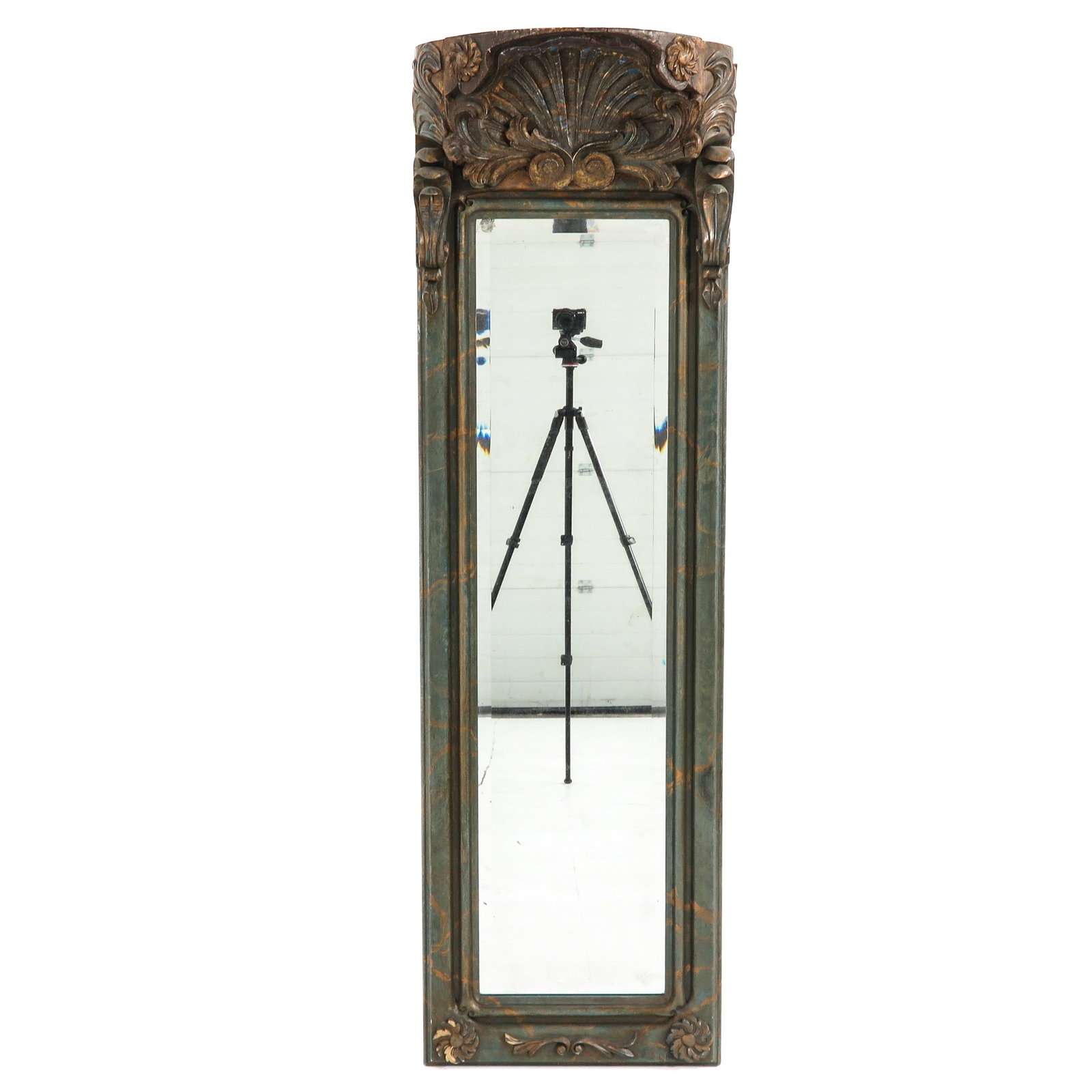 A Mirror: Sweden, 19th century, 54 x 180 x 24 cm.