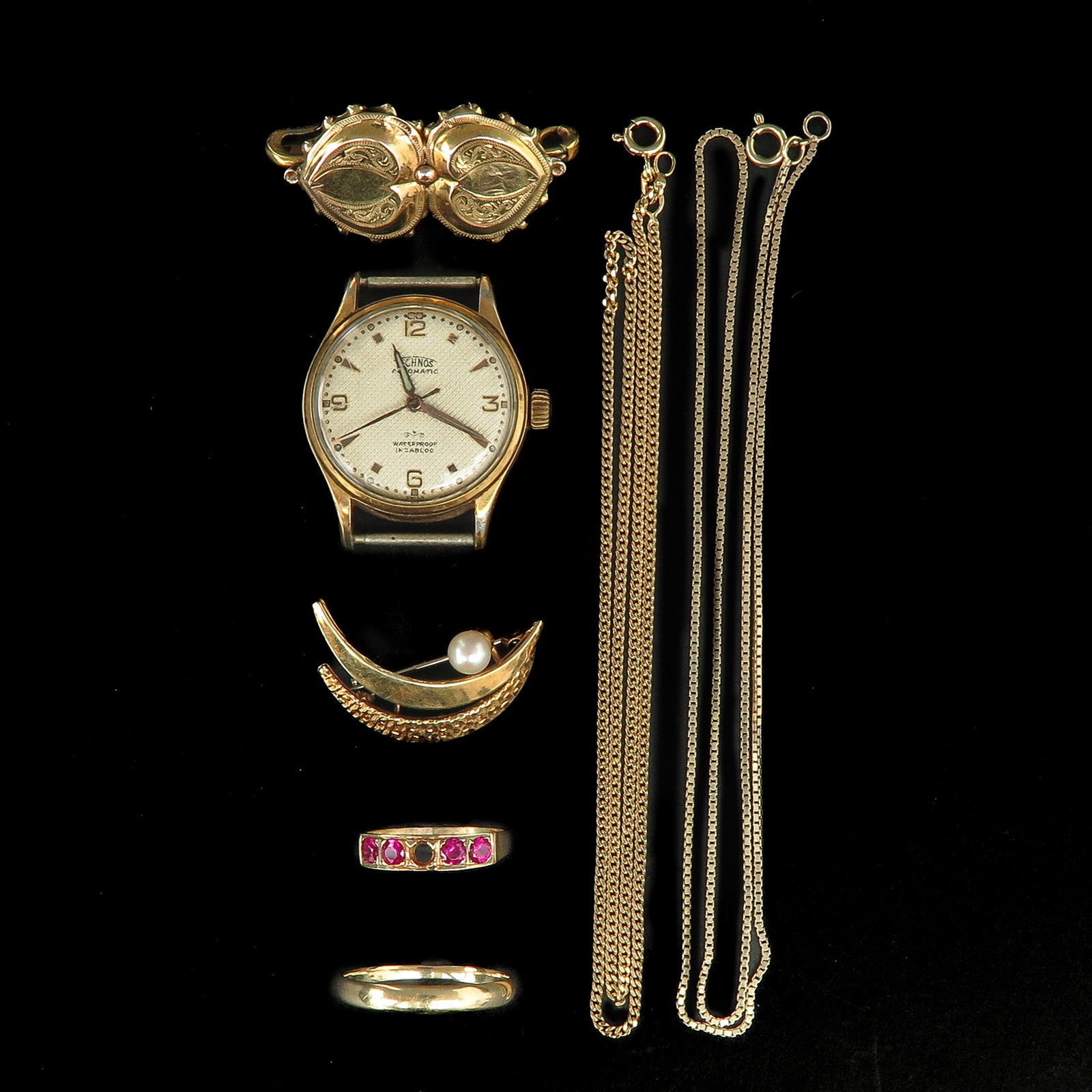 A Collection of Jewelry: various small jewelry, including 14 carat gold