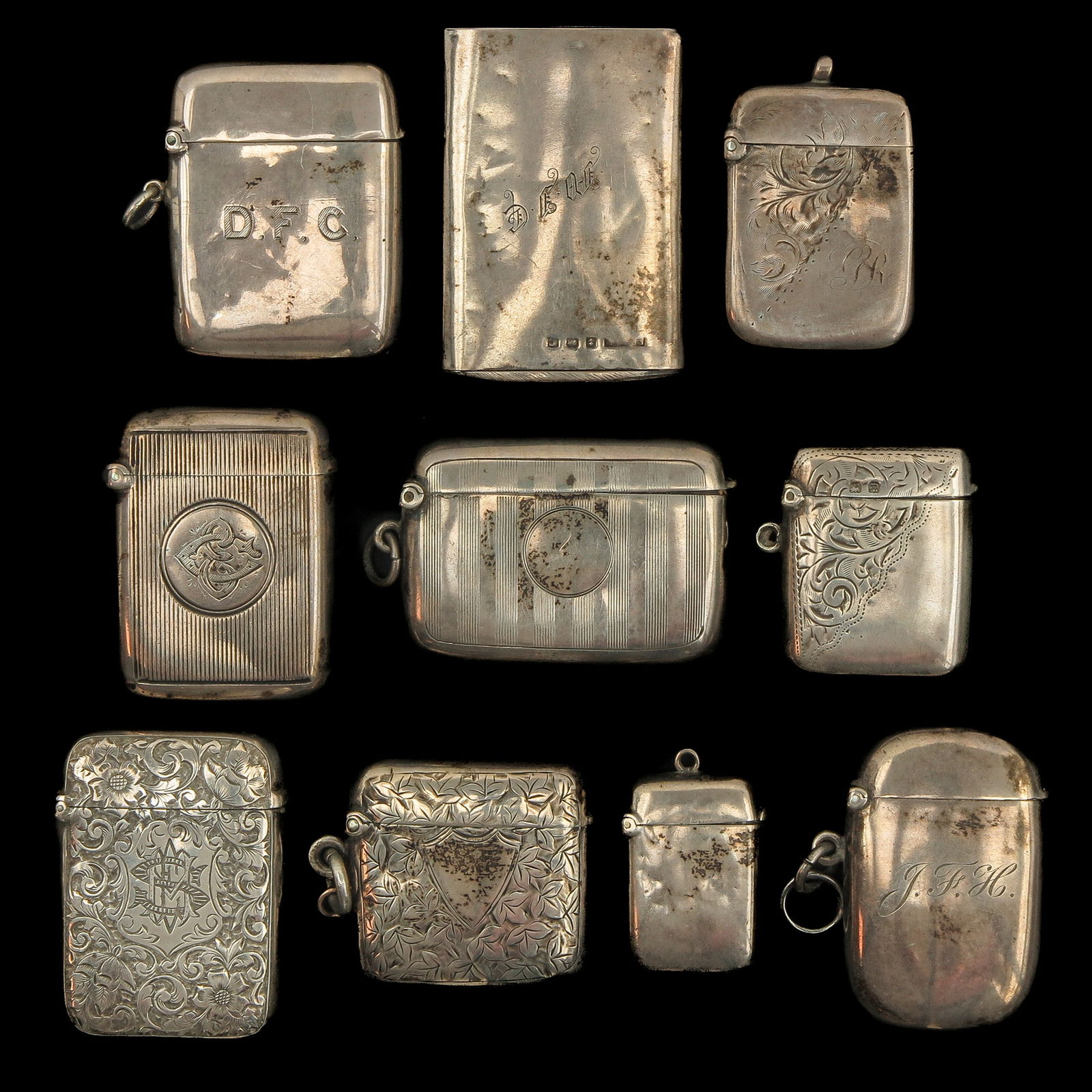A Collection of Silver Vestacases (1 of 4)