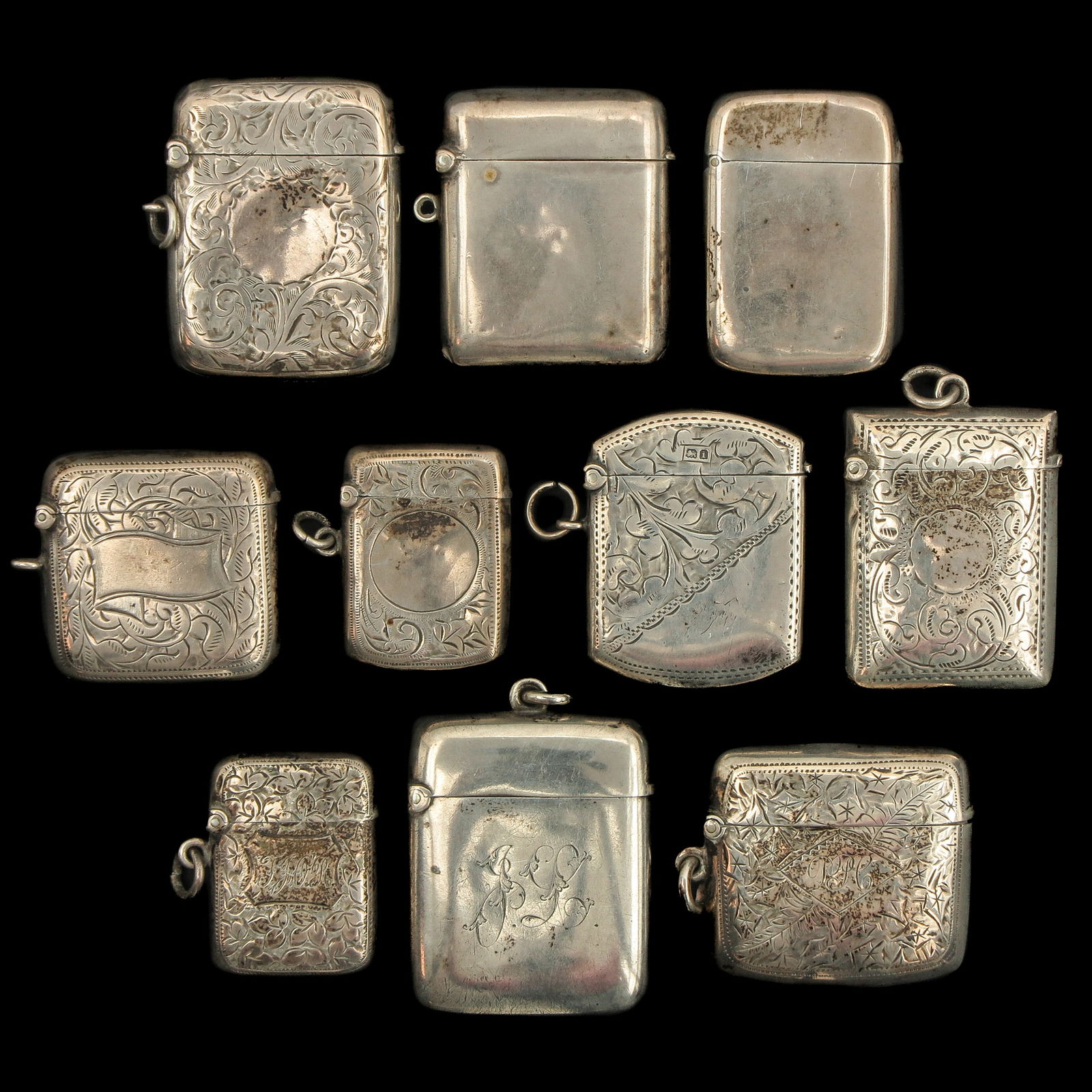 A Collection of Silver Vestacases (1 of 4)