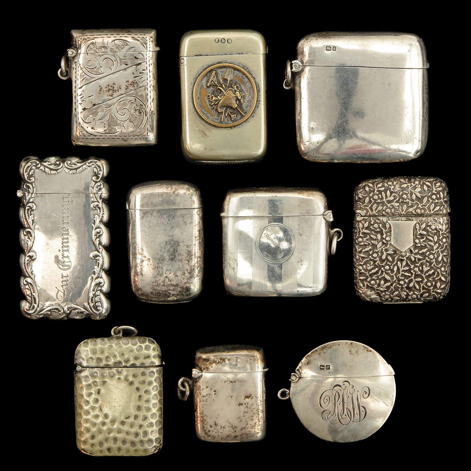 A Collection of Silver Vestacases (1 of 4)