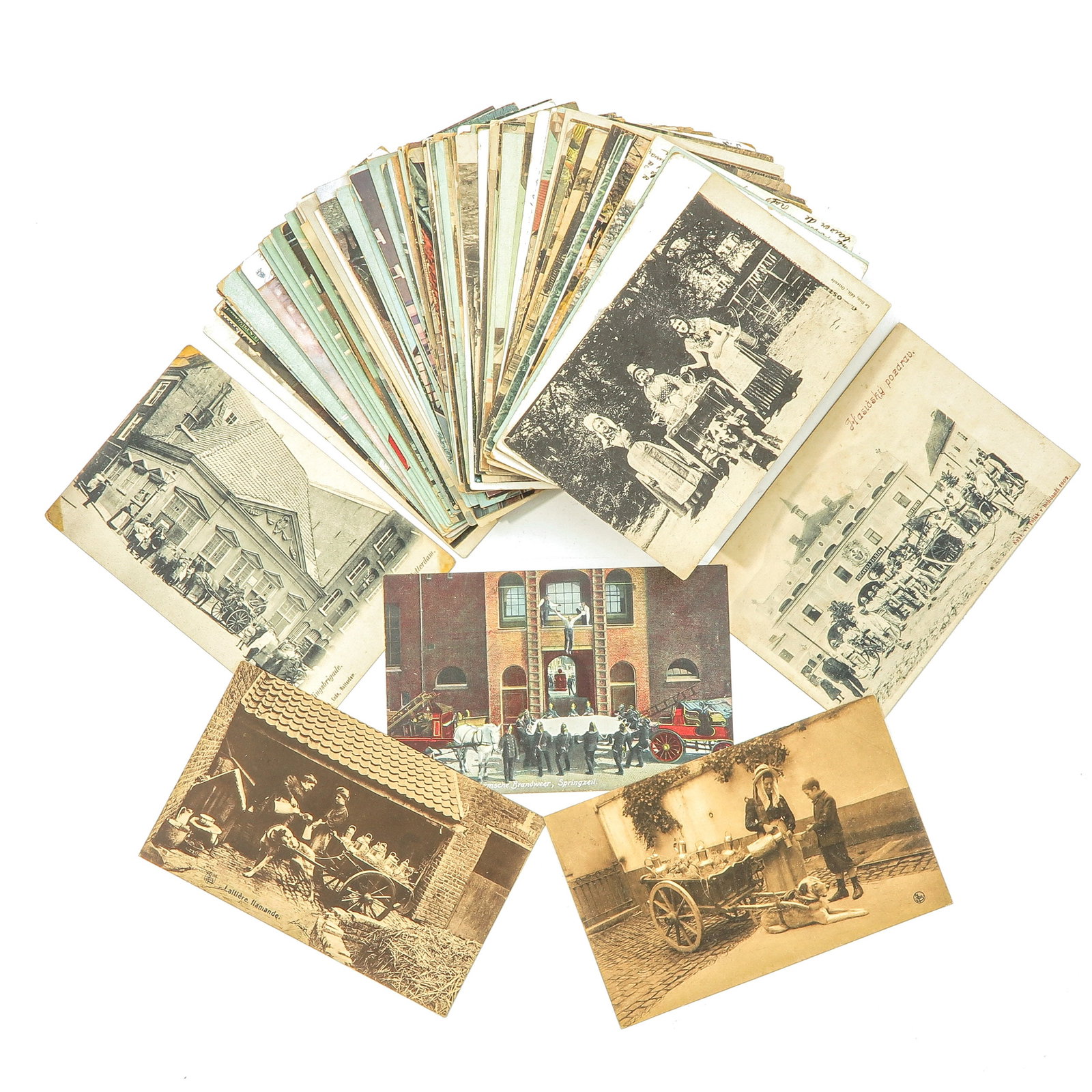 A Collection of Post Cards: consisting of more than 100 postcards, incl. rescue brigade Rotterdam