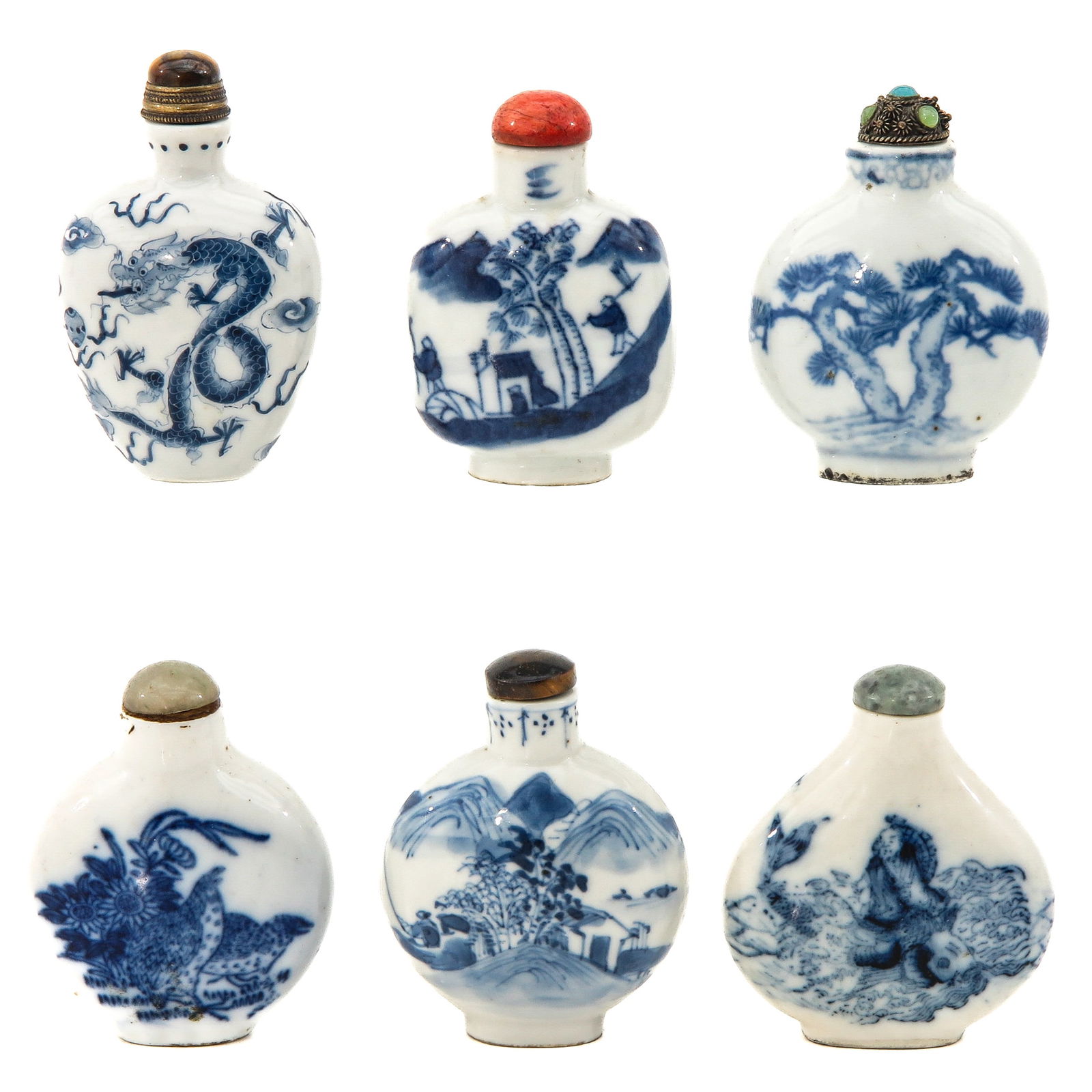 A Collection of 6 Snuff Bottles (1 of 8)