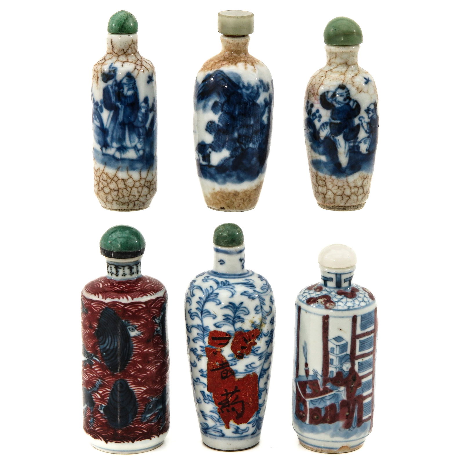 A Collection of 6 Snuff Bottles (1 of 8)