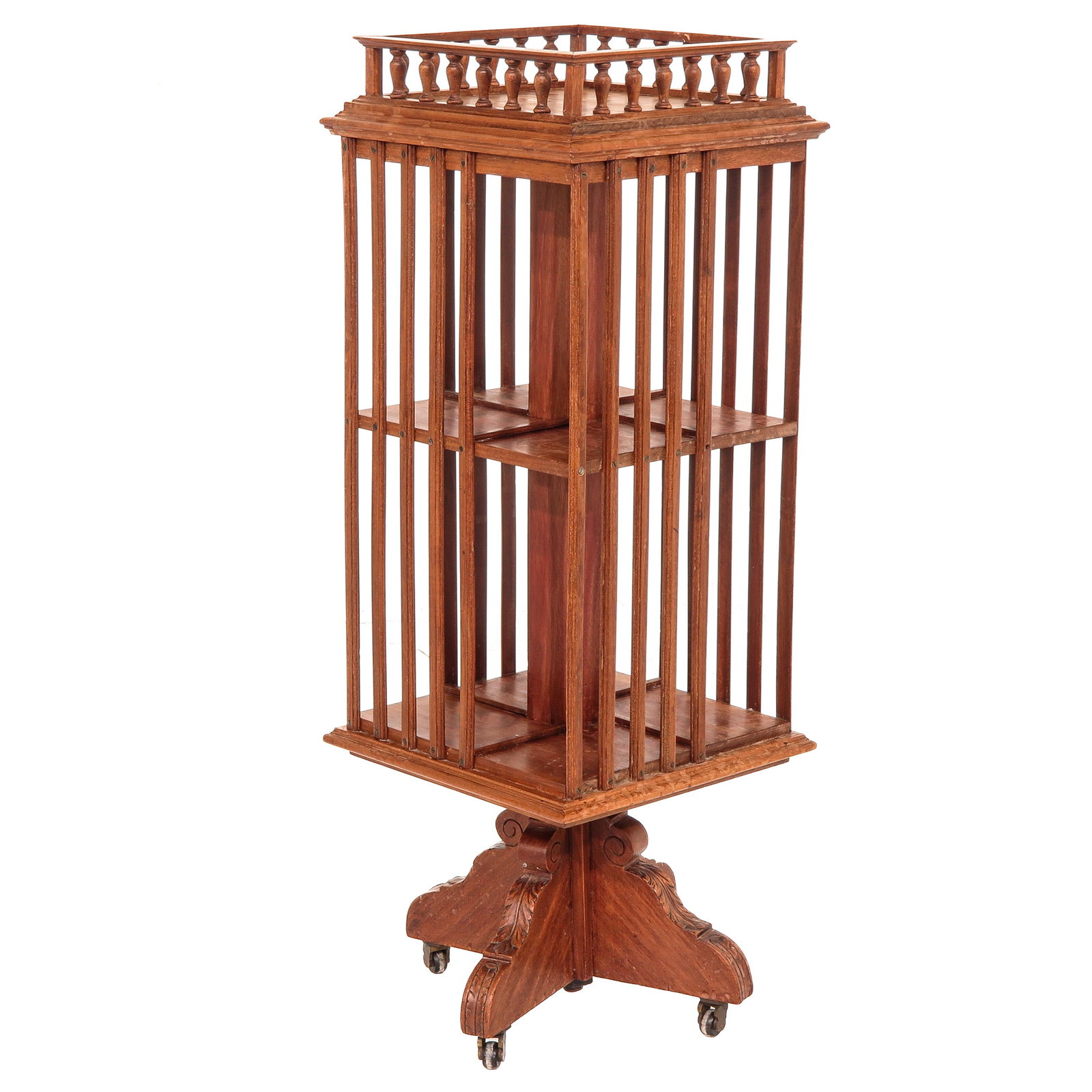 A 19th Century Bookmill: 19th century, 36 x 98 x 36 cm.
