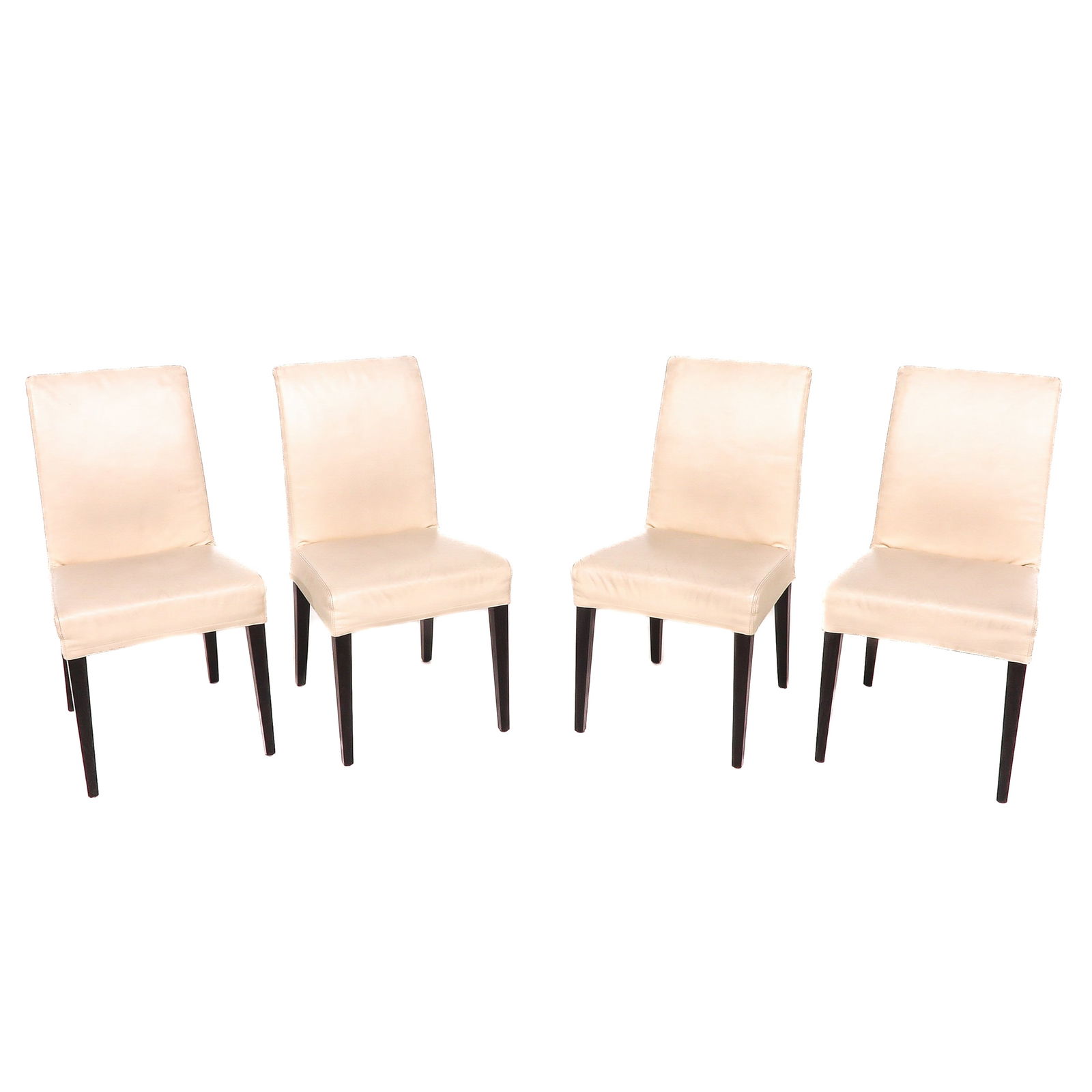 A Group of Poltrona Frau Chairs: 4 chairs, brand Poltrona Frau, height 92 cm.