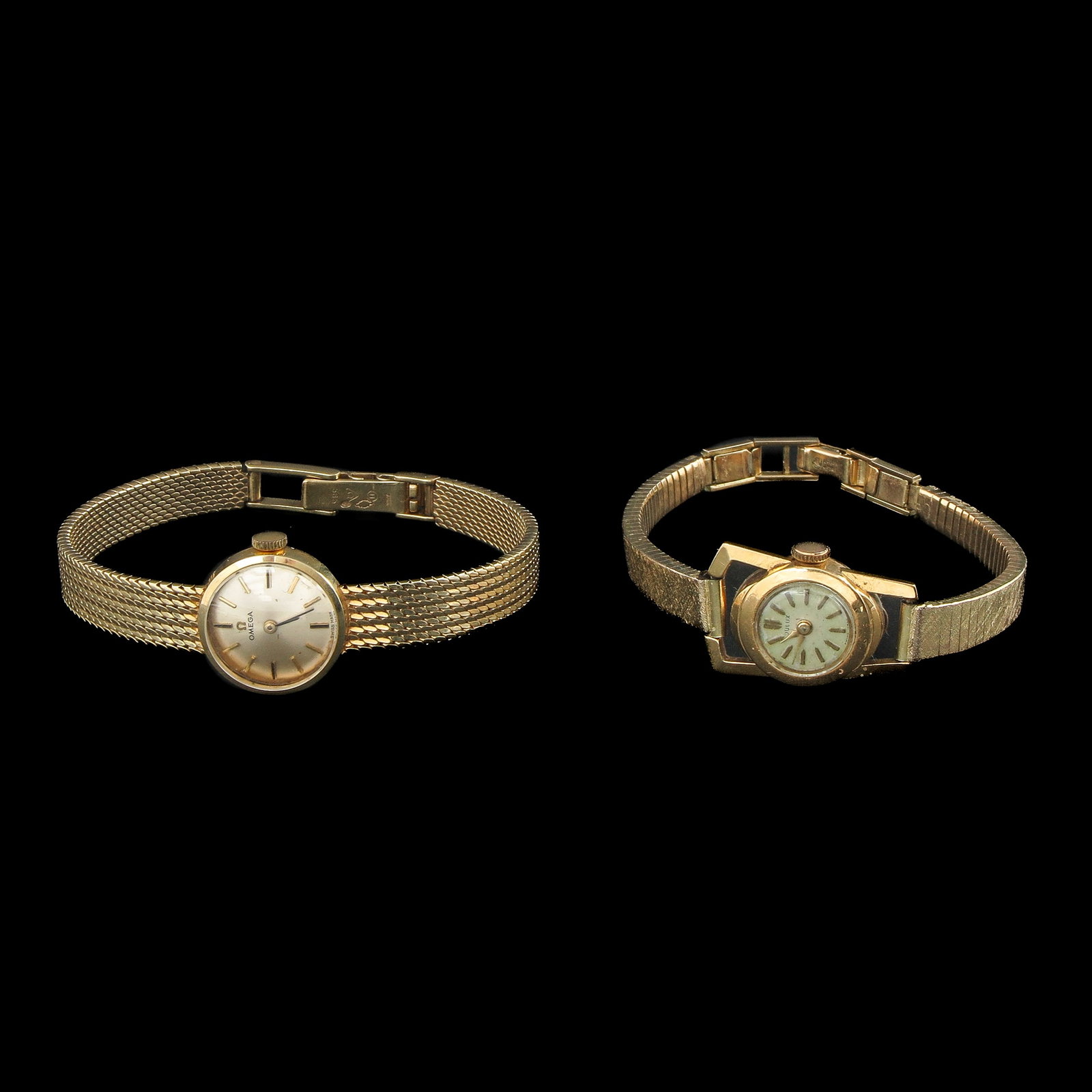 A Varied Lot of Jewelry: incl. ladies watch, 14 kt. gold, brand Omega