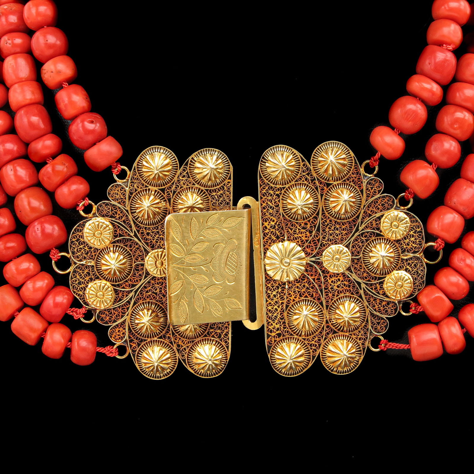 A 19th Century Red Coral Necklace (1 of 9)