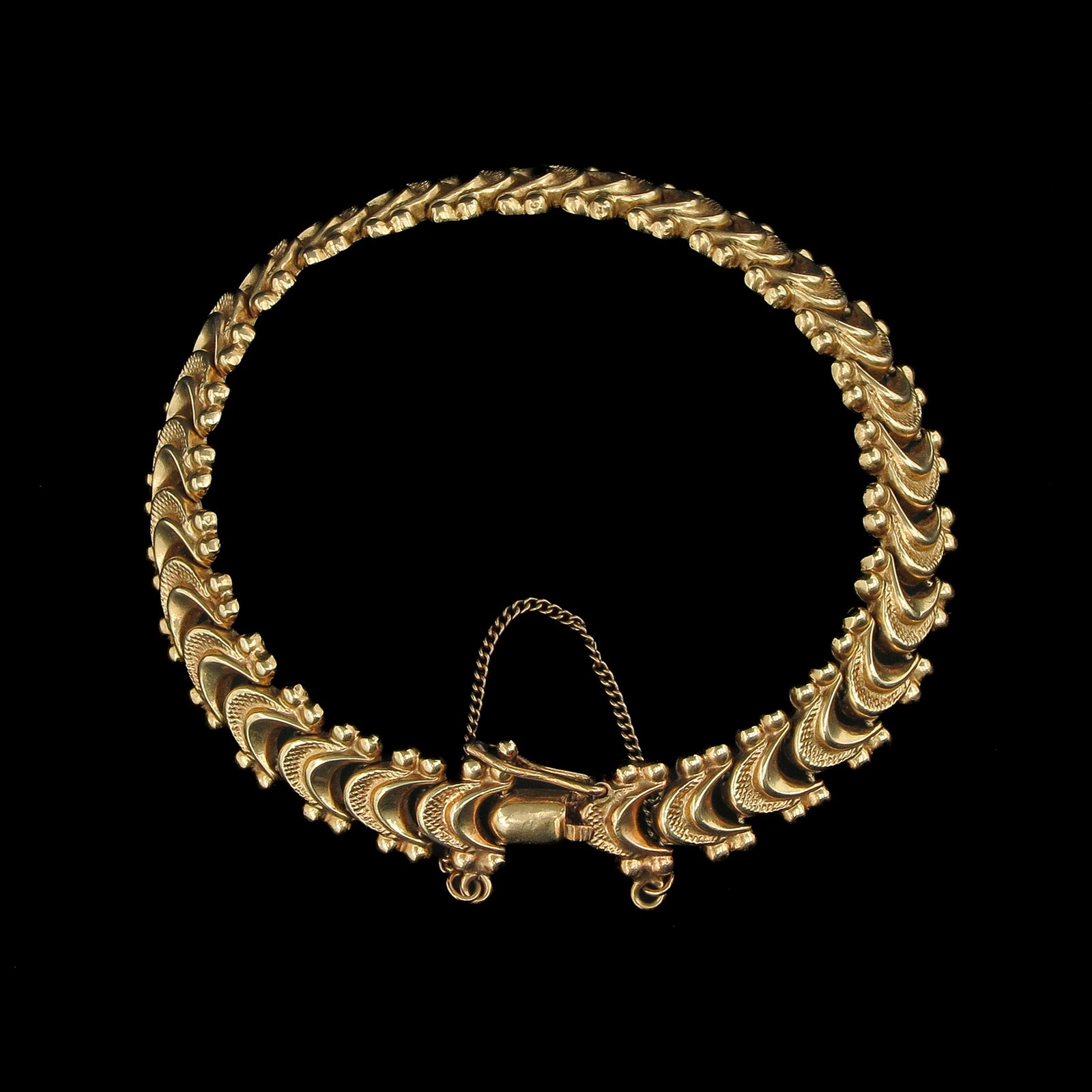 A 14KG Bracelet: 14 ct. gold, length 16 cm.