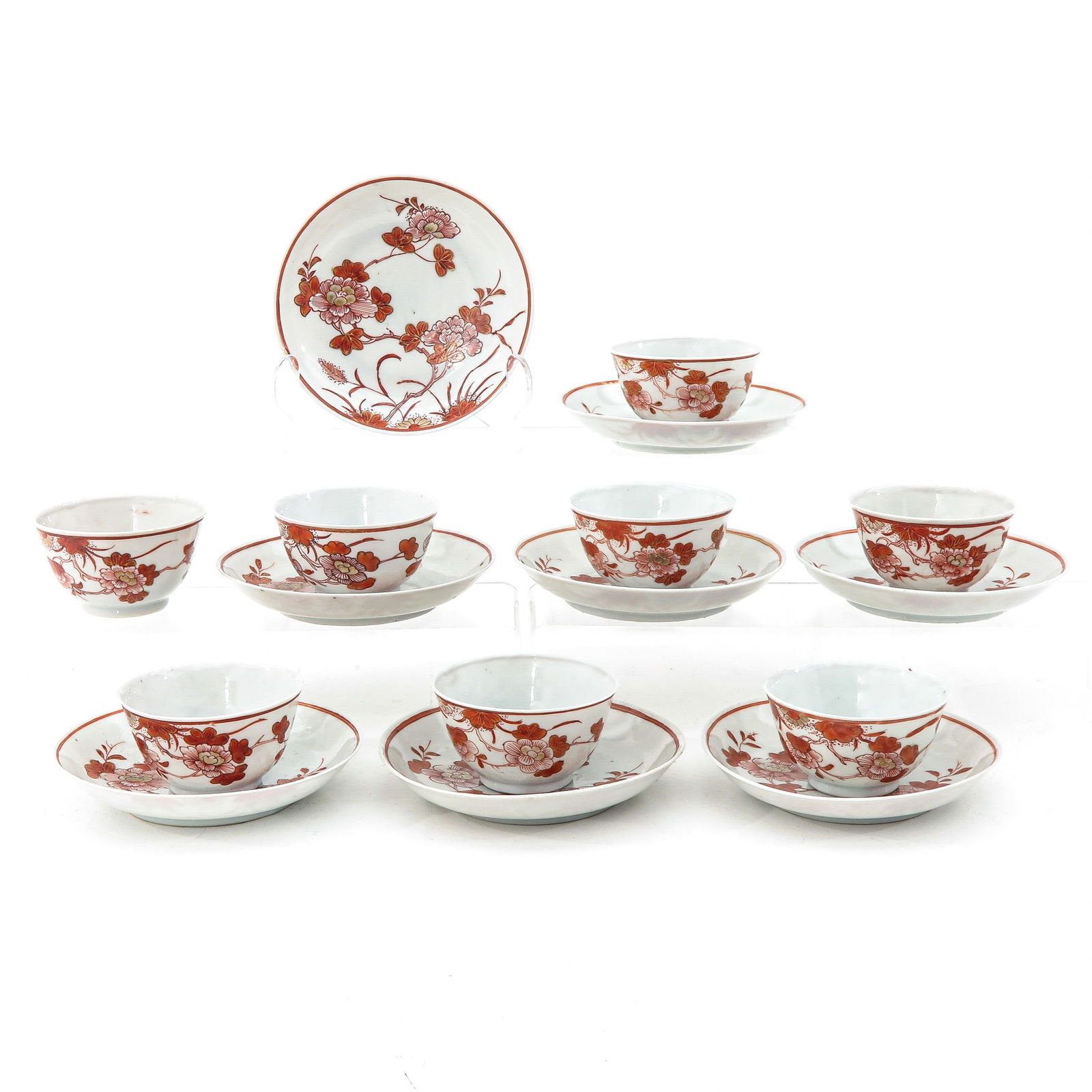 A Collection of 8 Cups and Saucers (1 of 10)