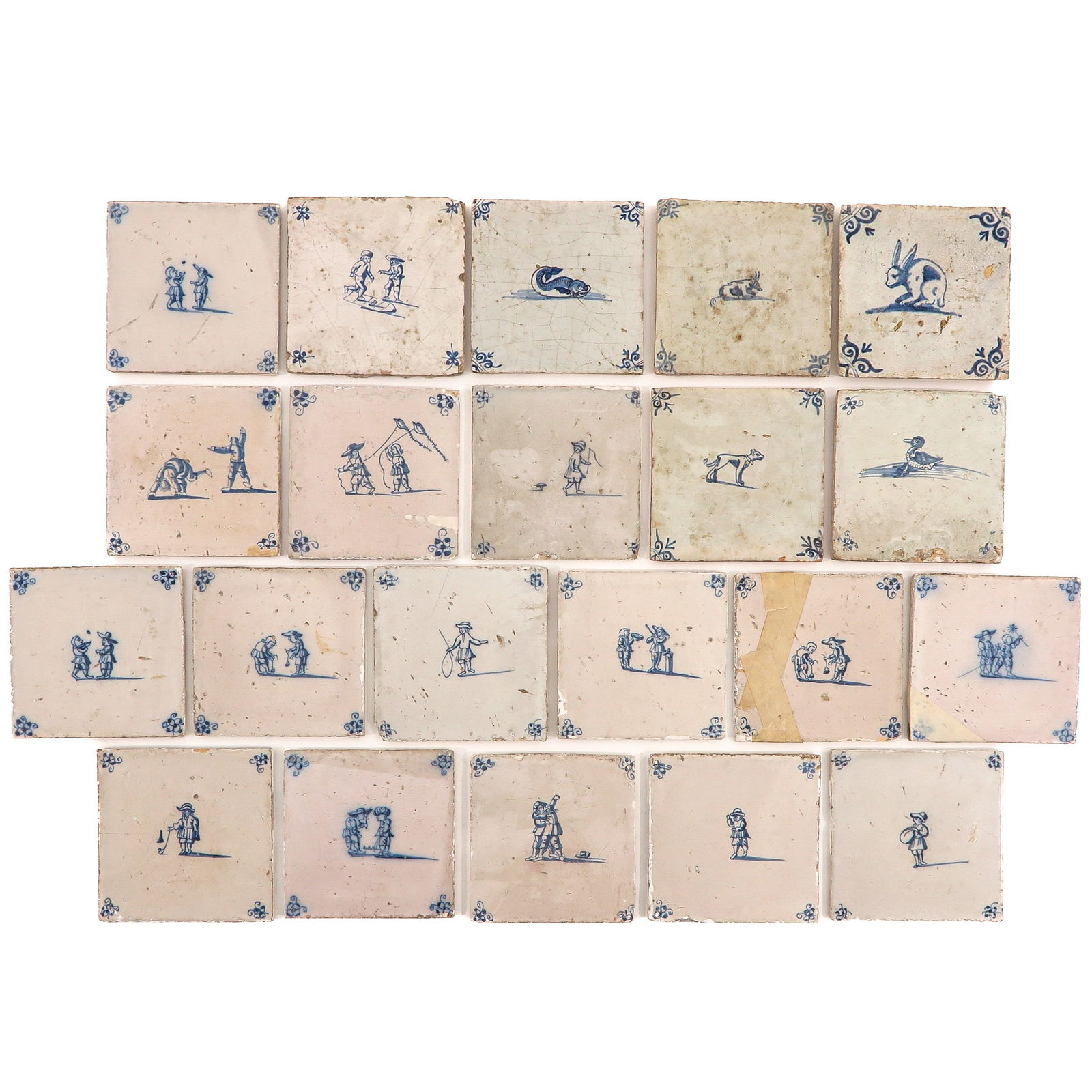 A Group of 21 Dutch Tiles (1 of 7)