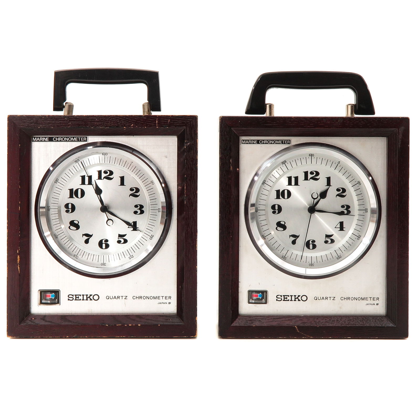 A Lot of Two Seiko Chronometers: consisting of two Seiko chronometers, quartz, 18 x 8 x 21 cm.