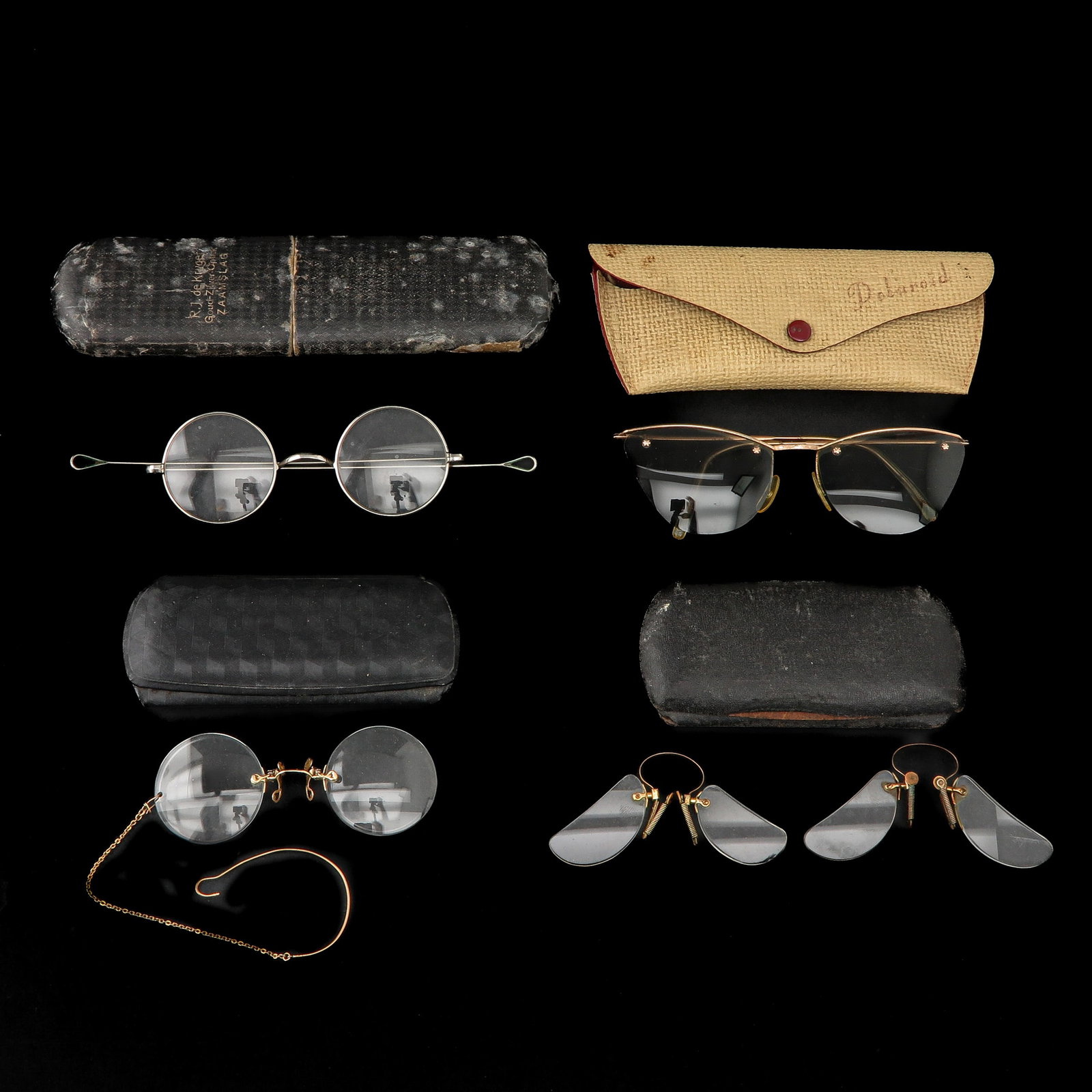 A Group of Antique Glases: incl. with a 14KG frame