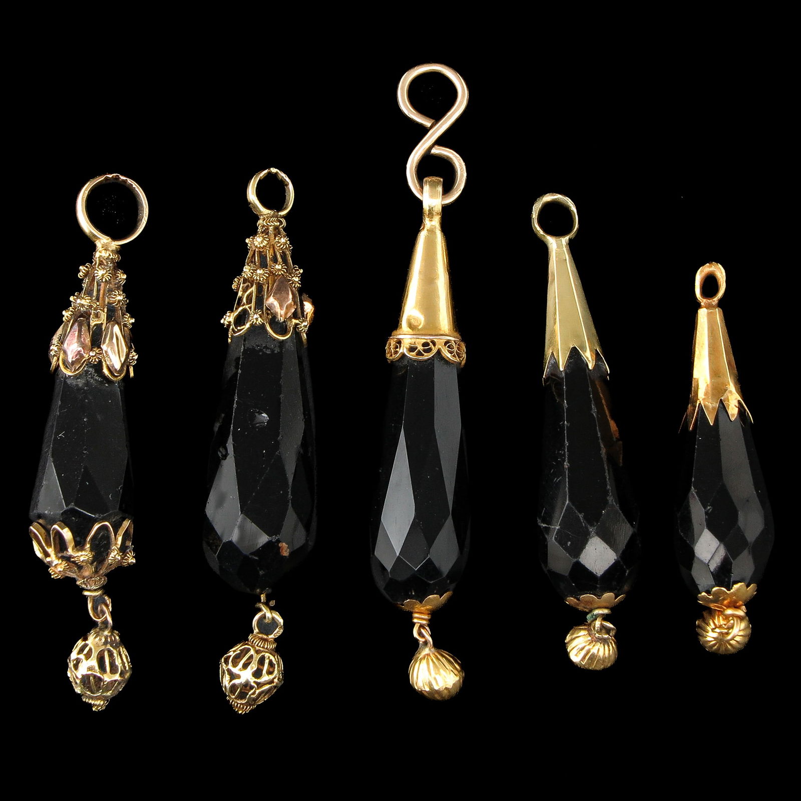 A Group of Gold Mourning Bells (1 of 8)