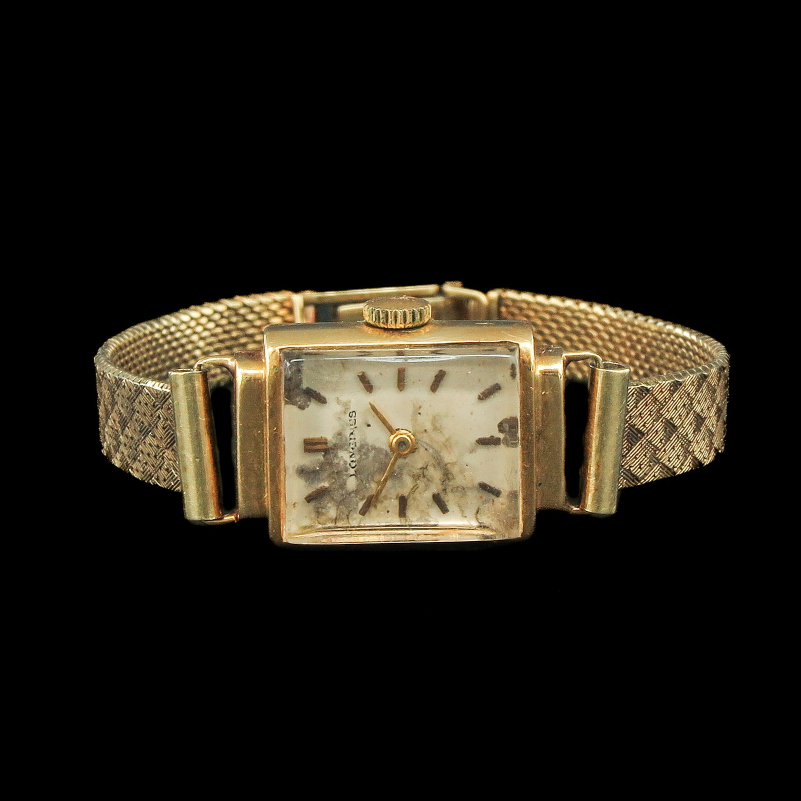 A Ladies 14KG Watch: Longines brand, case diameter 15 mm.